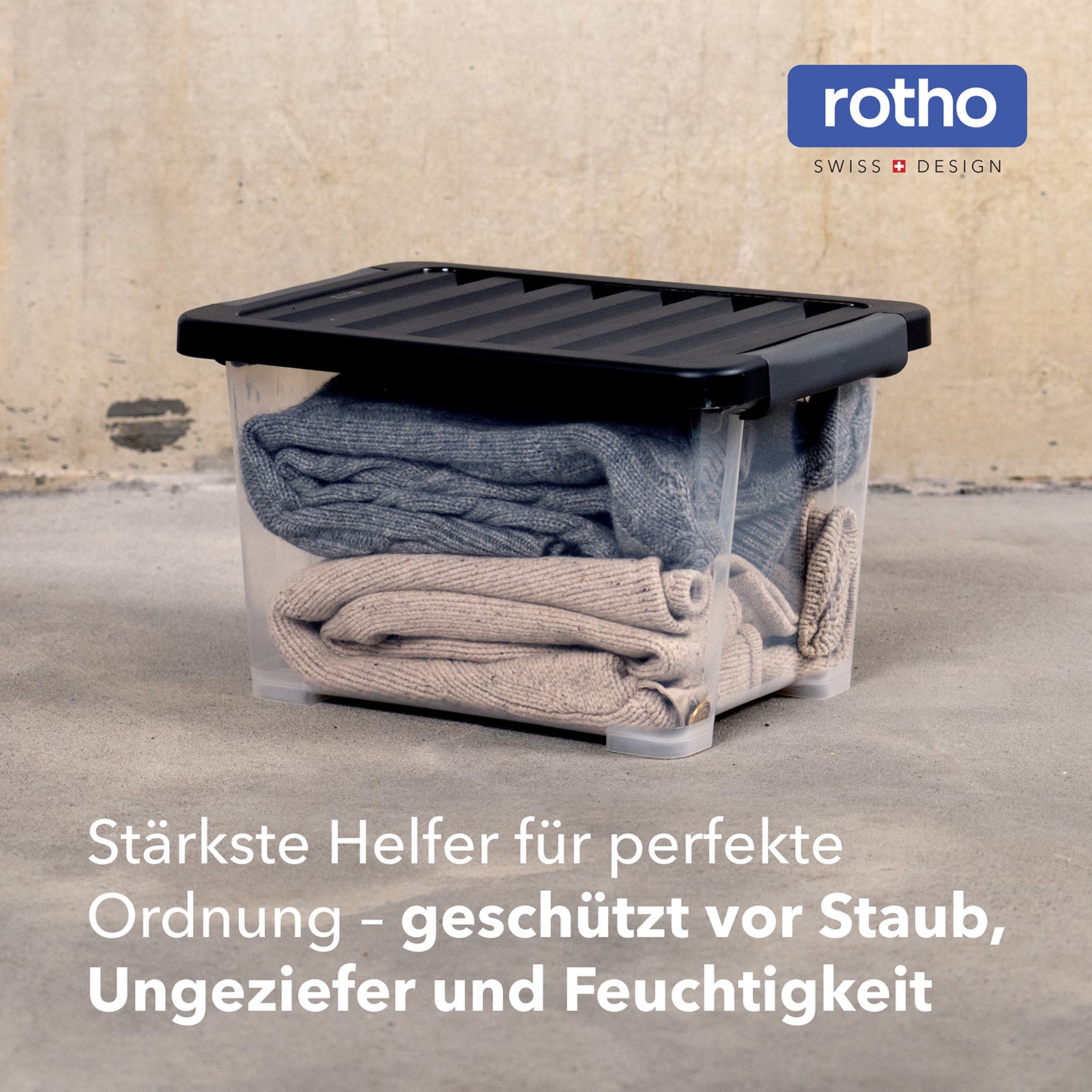 rotho-core-pro-box-15-l-4er-set-holzkohle-mit-dichtung image 2