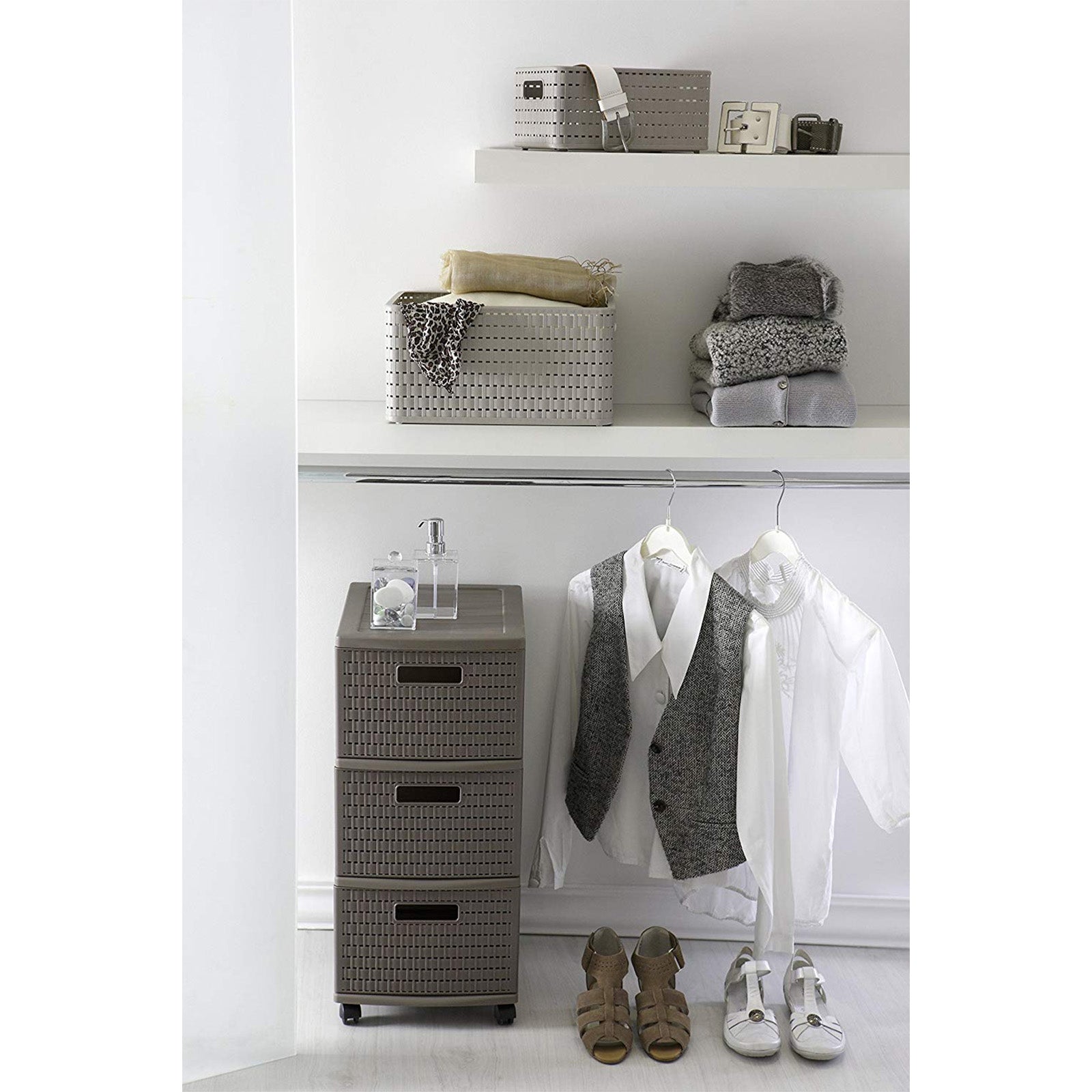 rotho-country-korb-a6-2-l-wei-3er-set-rattan-optik image 3