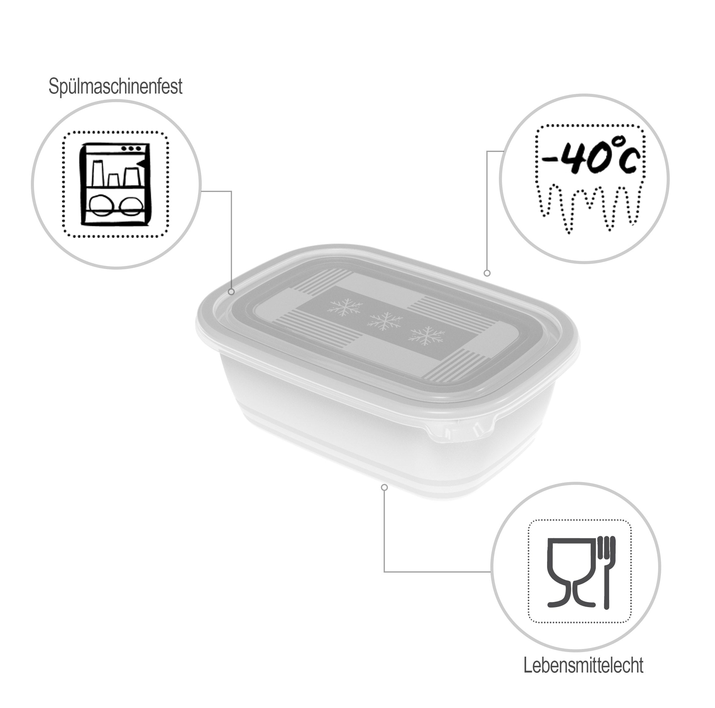 rotho-freeze-gefrierdose-1-l-3er-set-transparent image 3