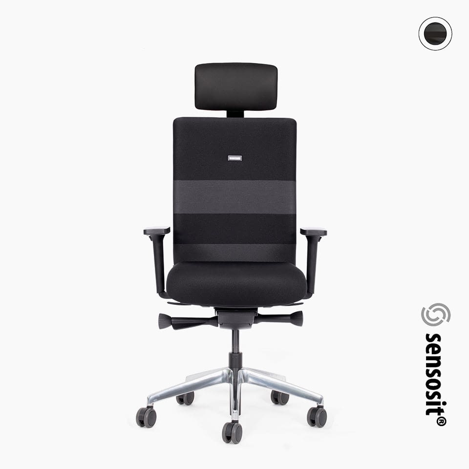 lento-agilis-comfort-b-rostuhl-mit-kopfst-tze-sensosit-schwarz image 1