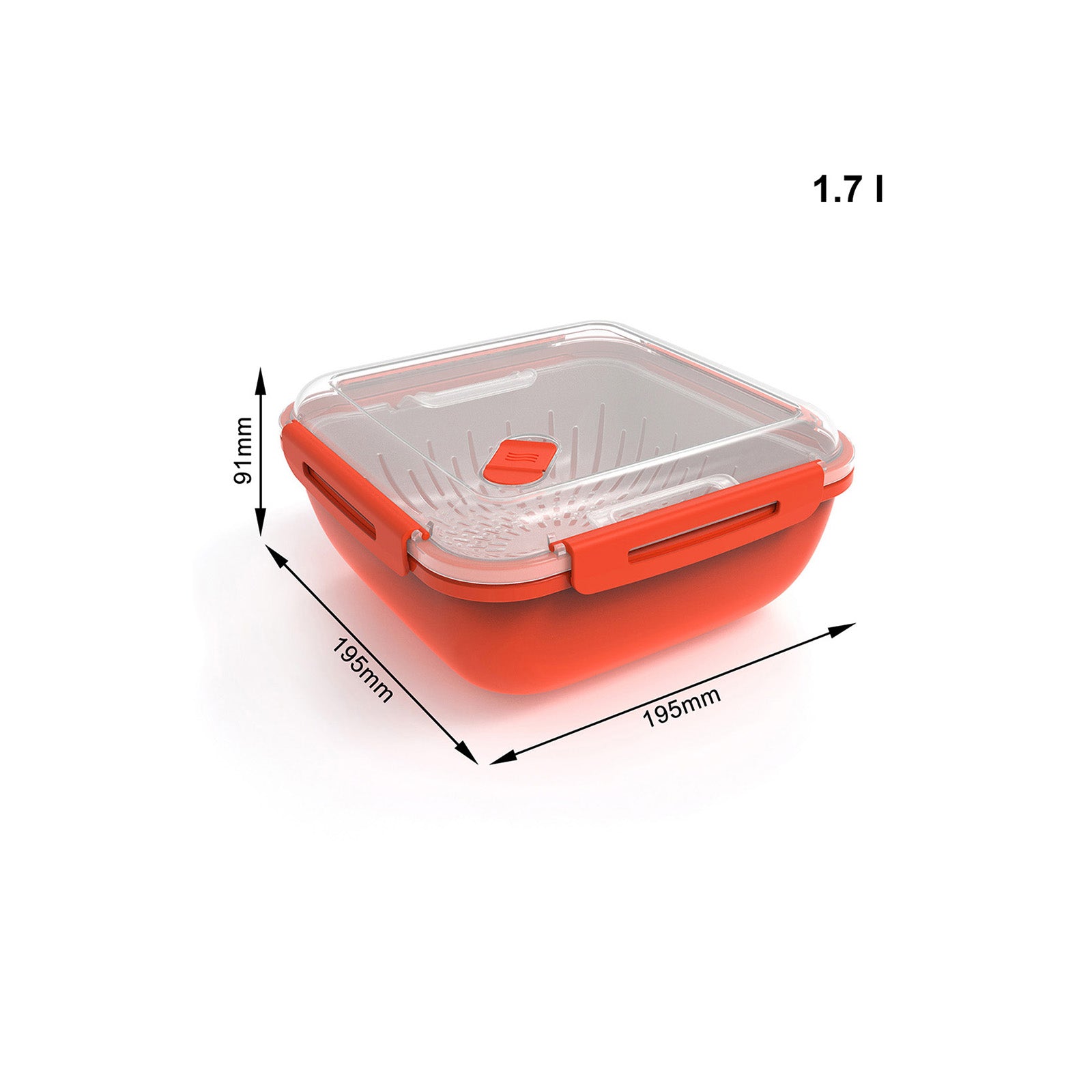 rotho-memory-microwave-dampfgarer-1-7-l-papaya-bpa-frei image 4