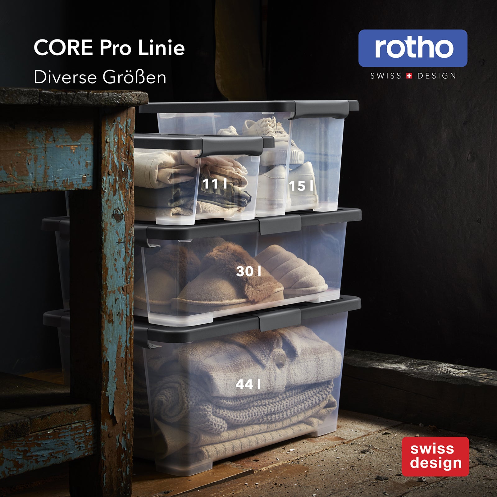 rotho-core-pro-box-15-l-4er-set-holzkohle-mit-dichtung image 8
