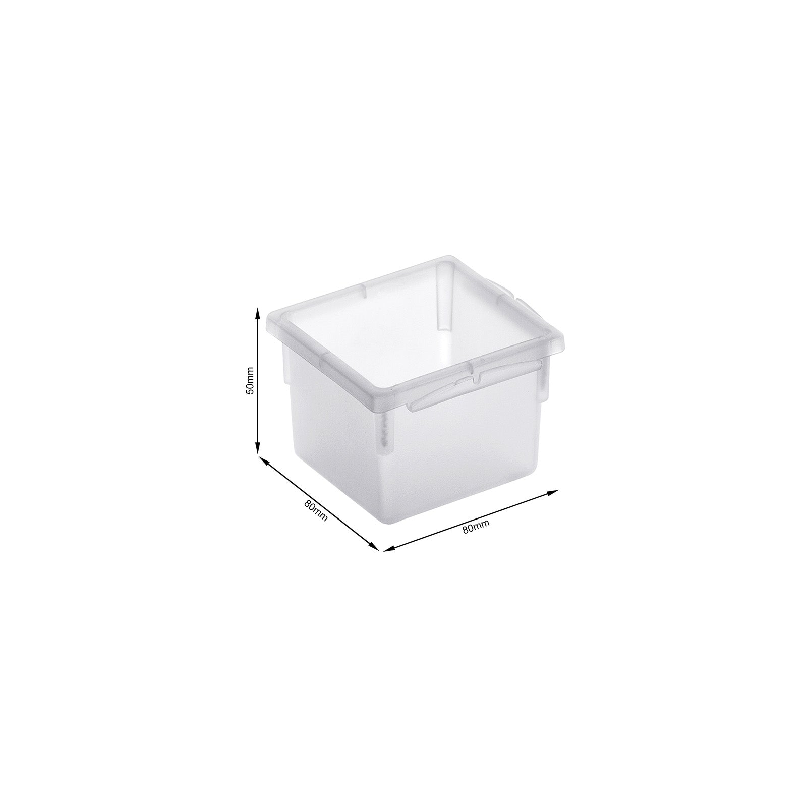 rotho-basic-organizer-8x8-cm-transparent-schubladenbox image 4