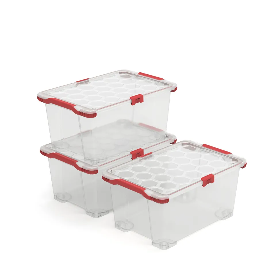 rotho-evo-total-aufbewahrungsbox-44-l-transparent-3er-set image 1