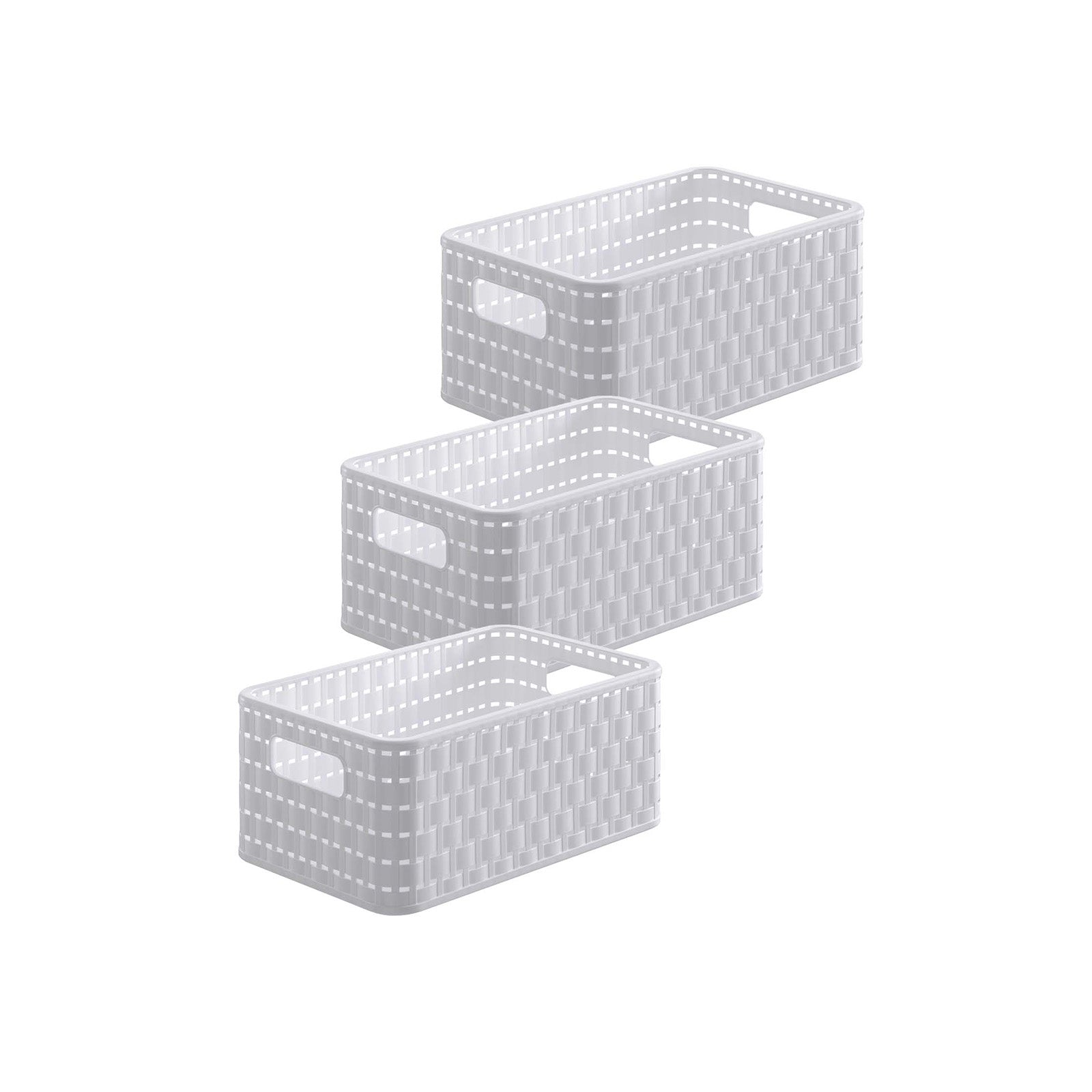 rotho-country-korb-din-a5-6-l-weiss-3er-set-rattan image 3