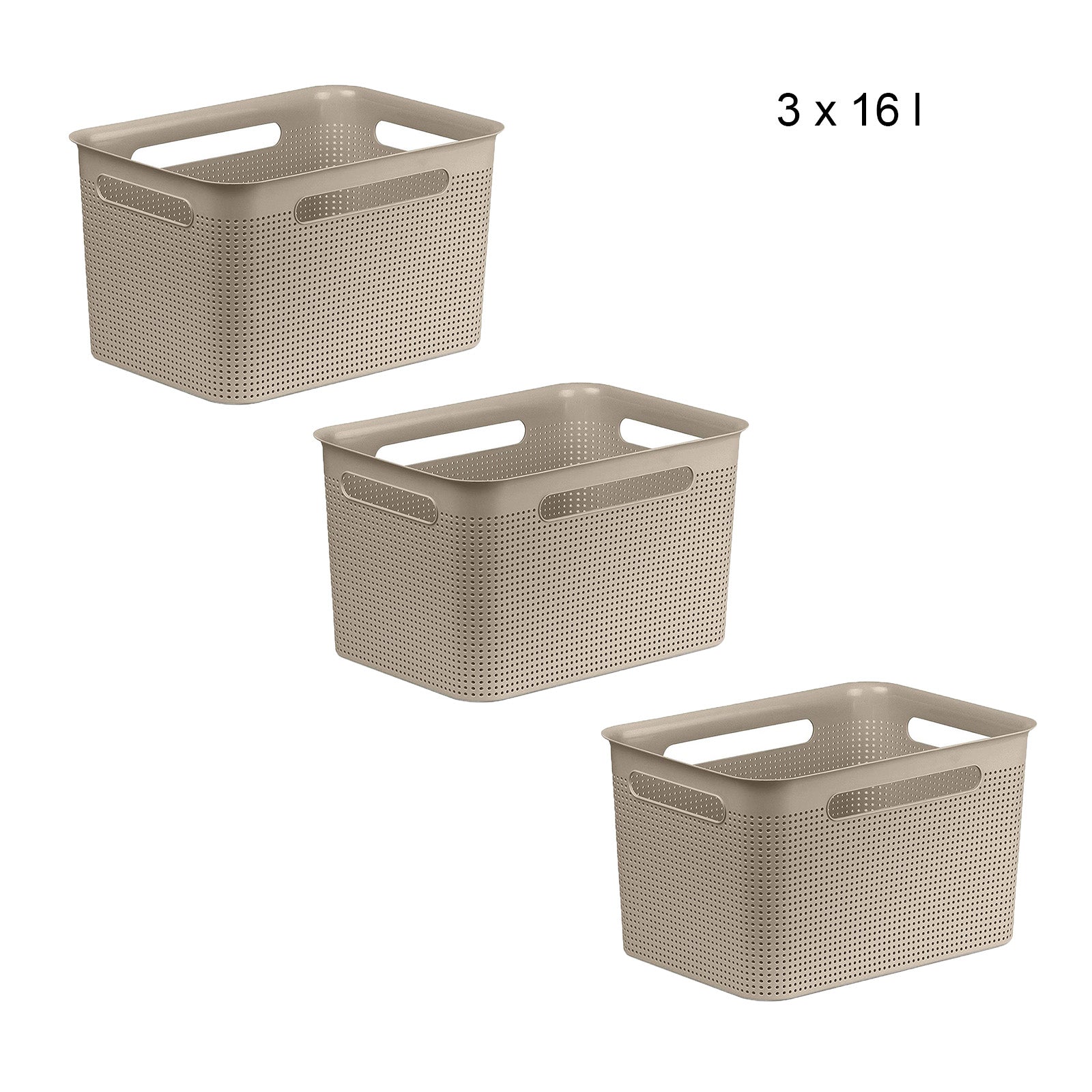 rotho-brisen-box-16-l-3er-set-anthrazit-stapelbar-eckig image 2