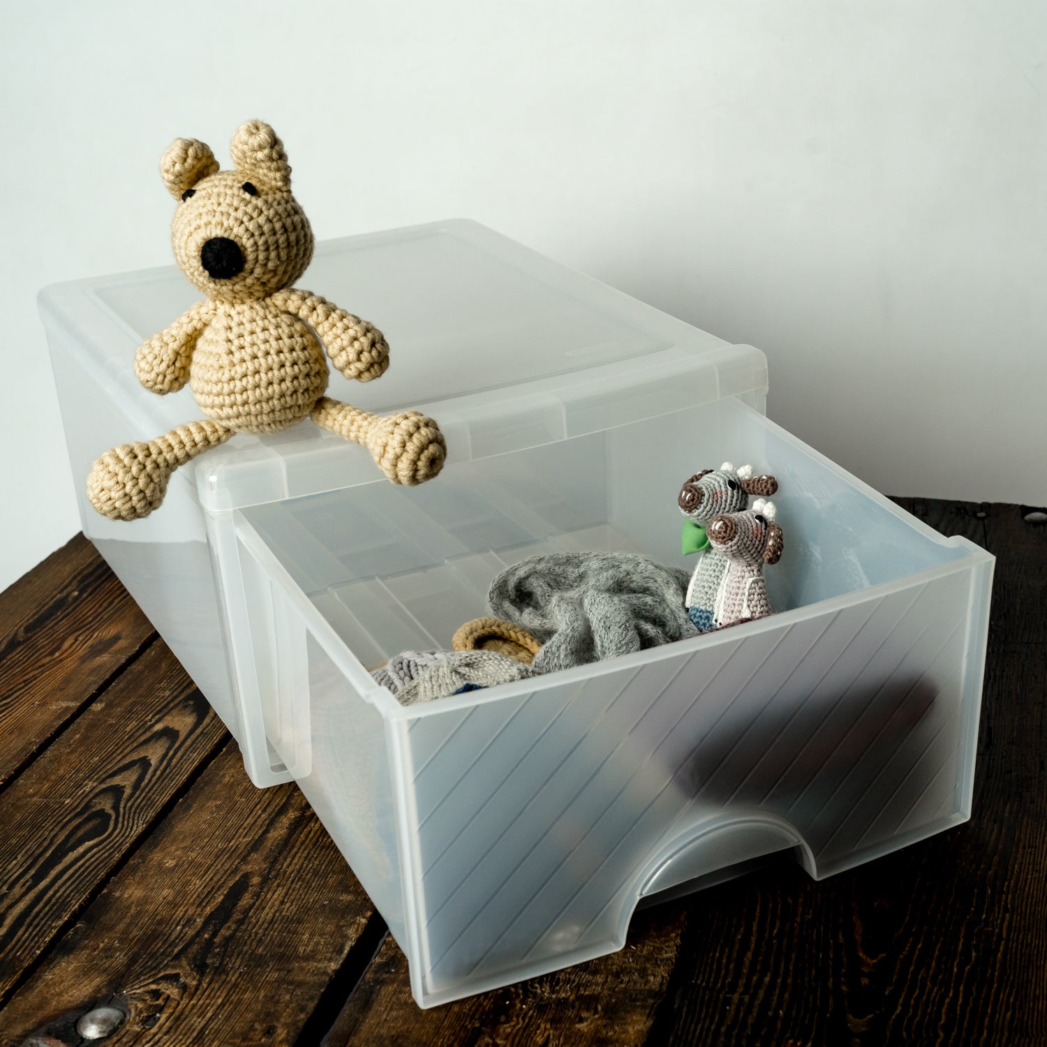 rotho-frontbox-schubladenbox-35x26x14-cm-1-fach-transparent image 2