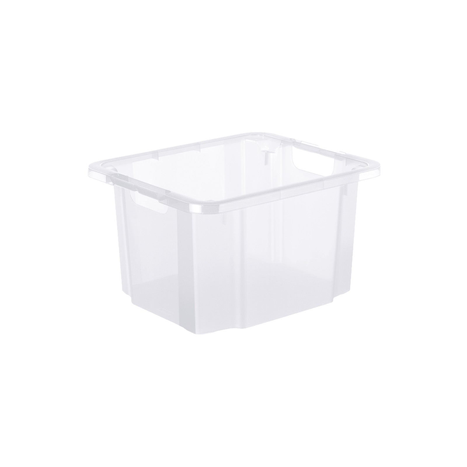 rotho-reverso-drehstapelbox-26-l-stapelbox-transparent-stapelbar image 1