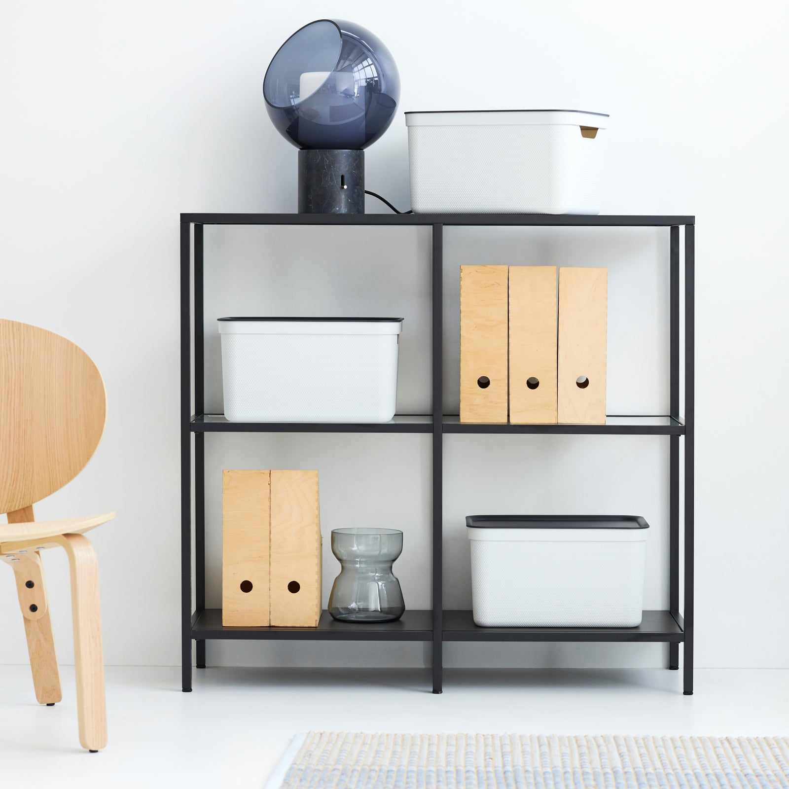 rotho-jive-dekobox-a4-3er-set-holzkohle-mit-deckel image 6