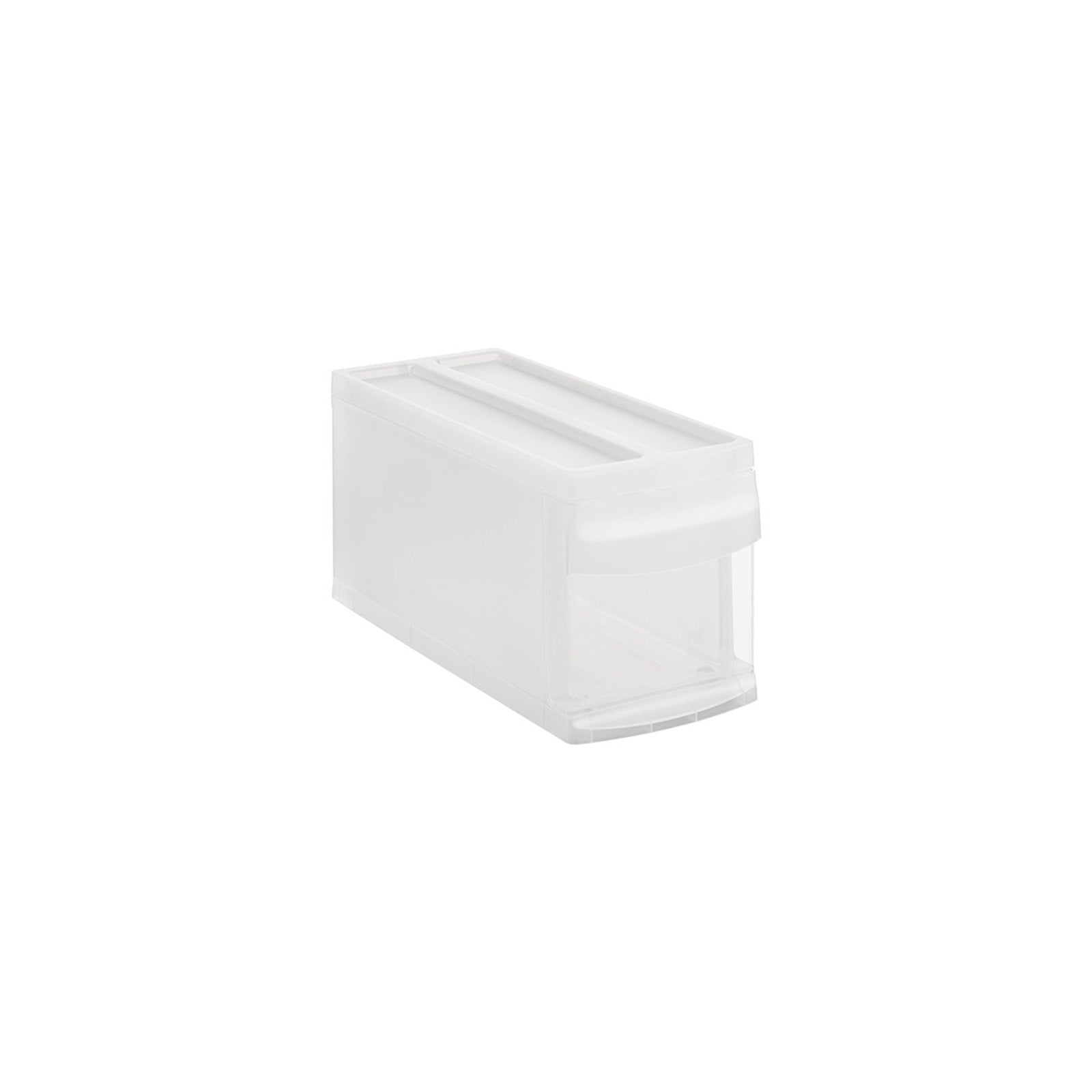 rotho-systemix-schubladenbox-s-transparent-anthrazit-stapelbar image 1
