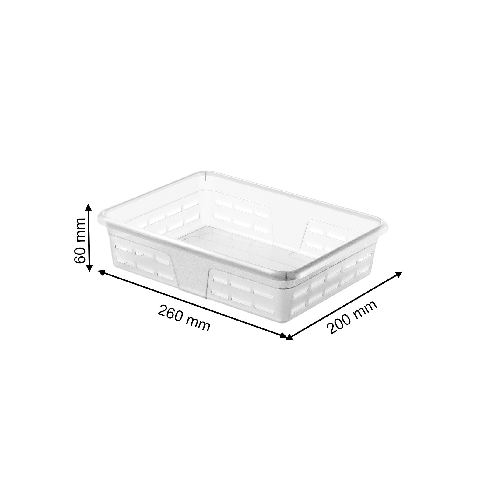 rotho-graphix-combi-korb-din-a5-ablagekorb-transparent-gitter image 3