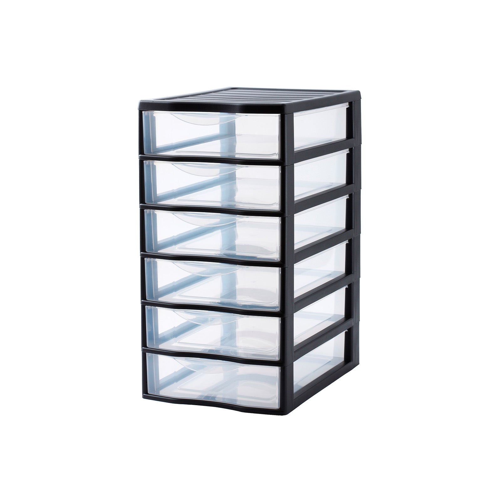 rotho-orgamix-box-6-sch-be-schubladenbox-transparent-schwarz image 1