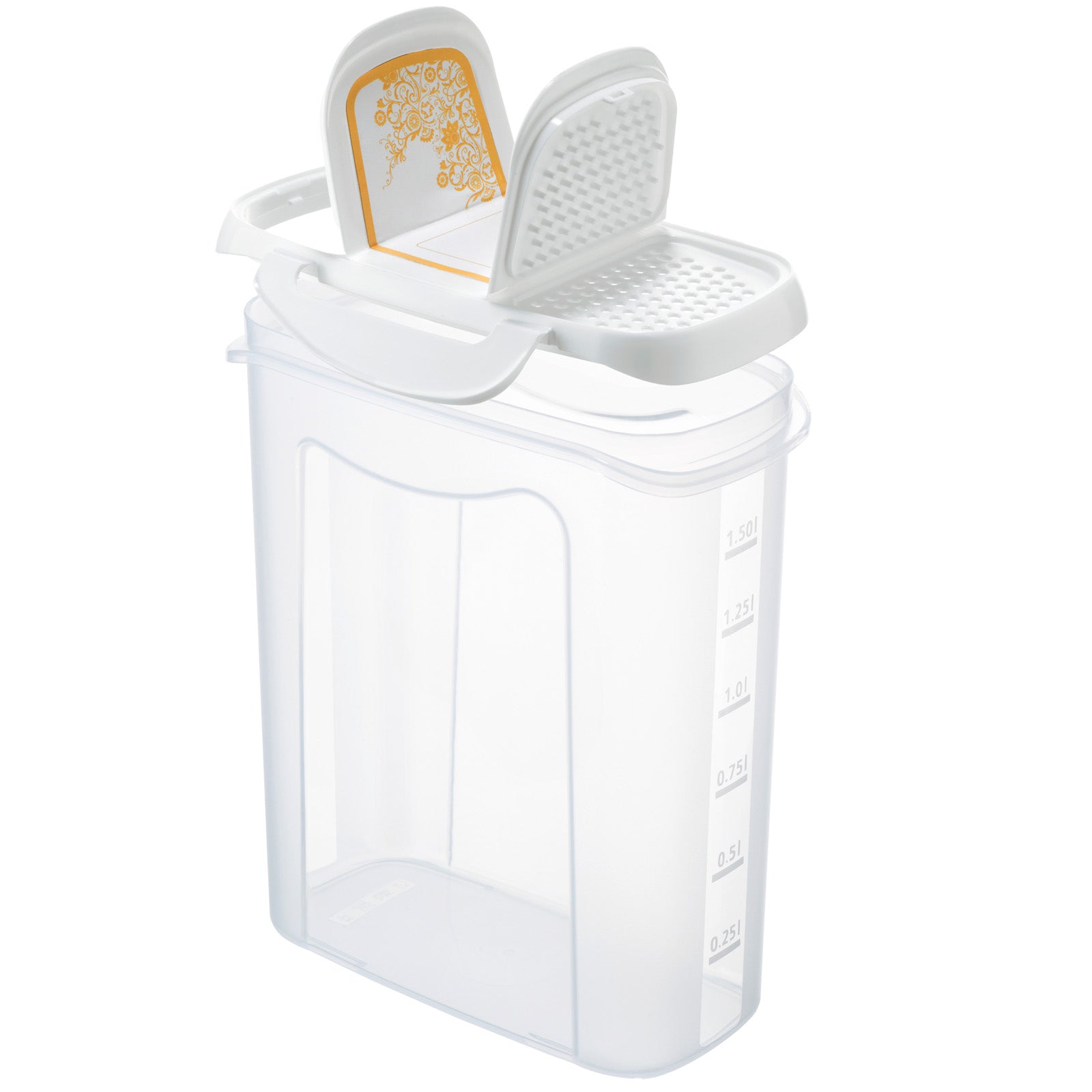 rotho-clic-lock-streudose-1-5-l-horizontblau-transparent image 3