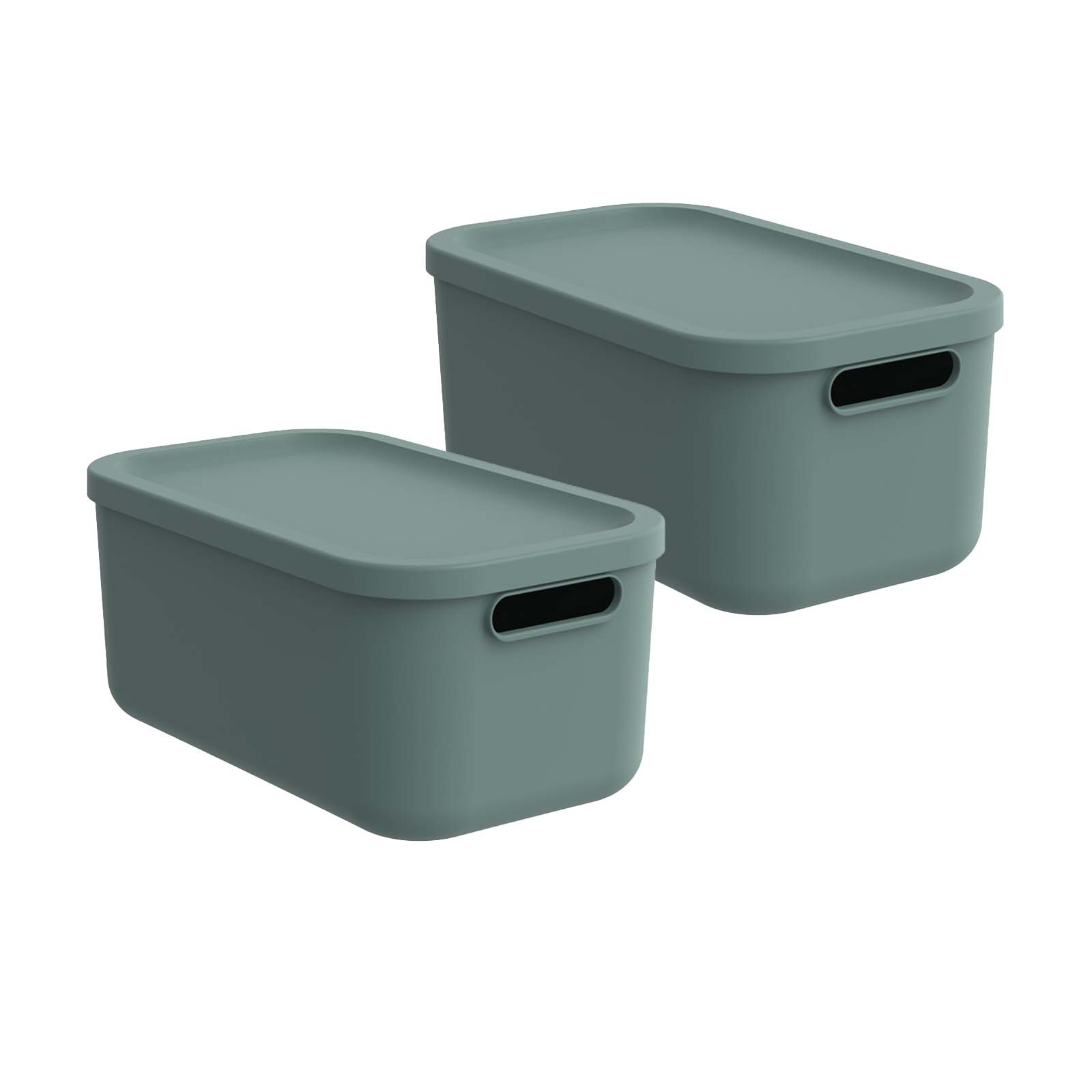 rotho-albula-light-aufbewahrungsbox-12-l-2er-set-anthrazit-deckel image 5