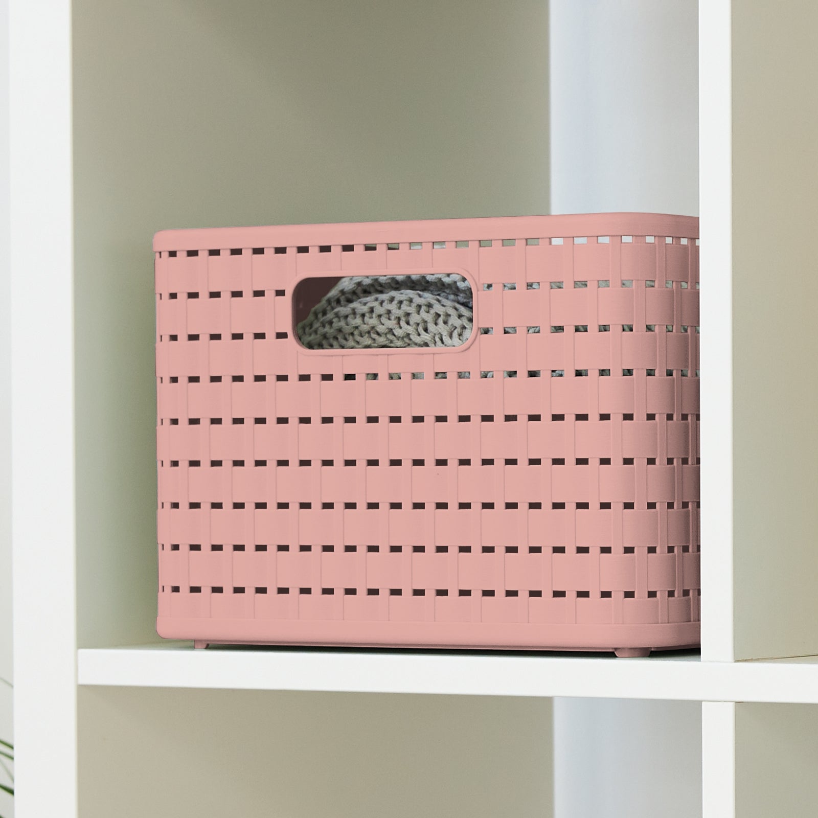 rotho-country-korb-din-a4-18-l-anthrazit-rattan-optik image 2