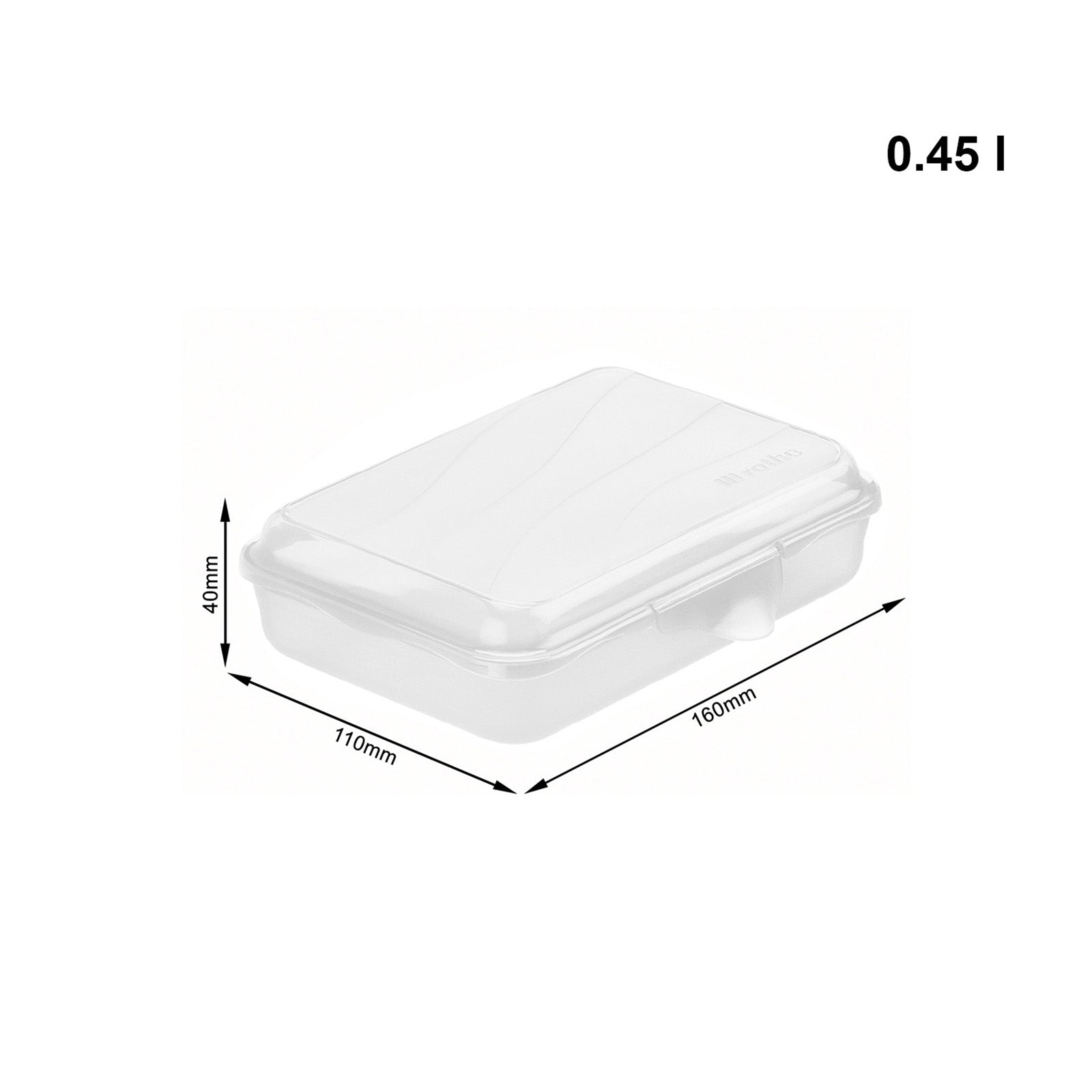 rotho-fun-lunchbox-0-45-l-transparent-brotdose-klein image 8