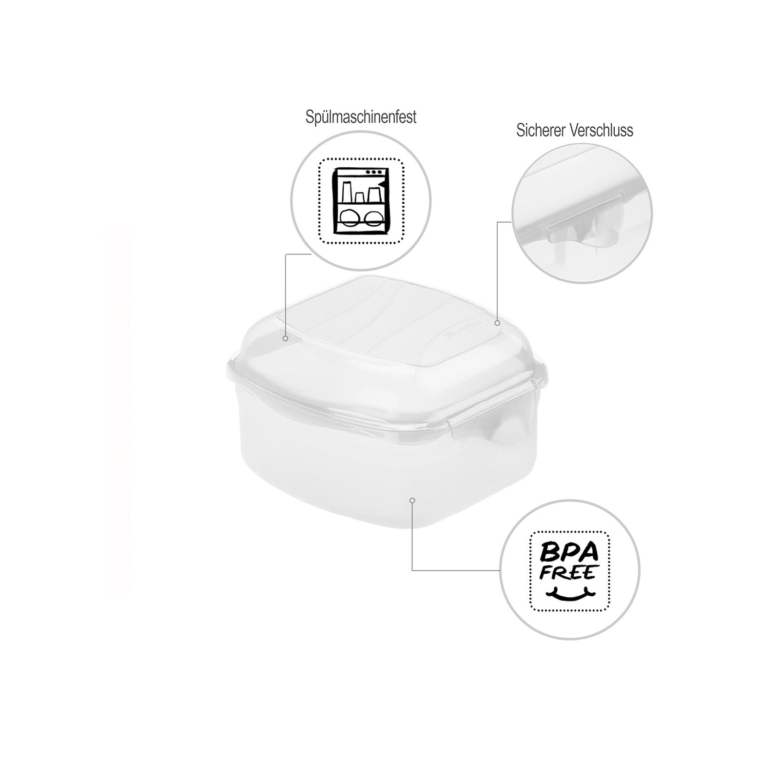 rotho-fun-funbox-lunchbox-0-45l-transparent-lebensmittelecht image 3