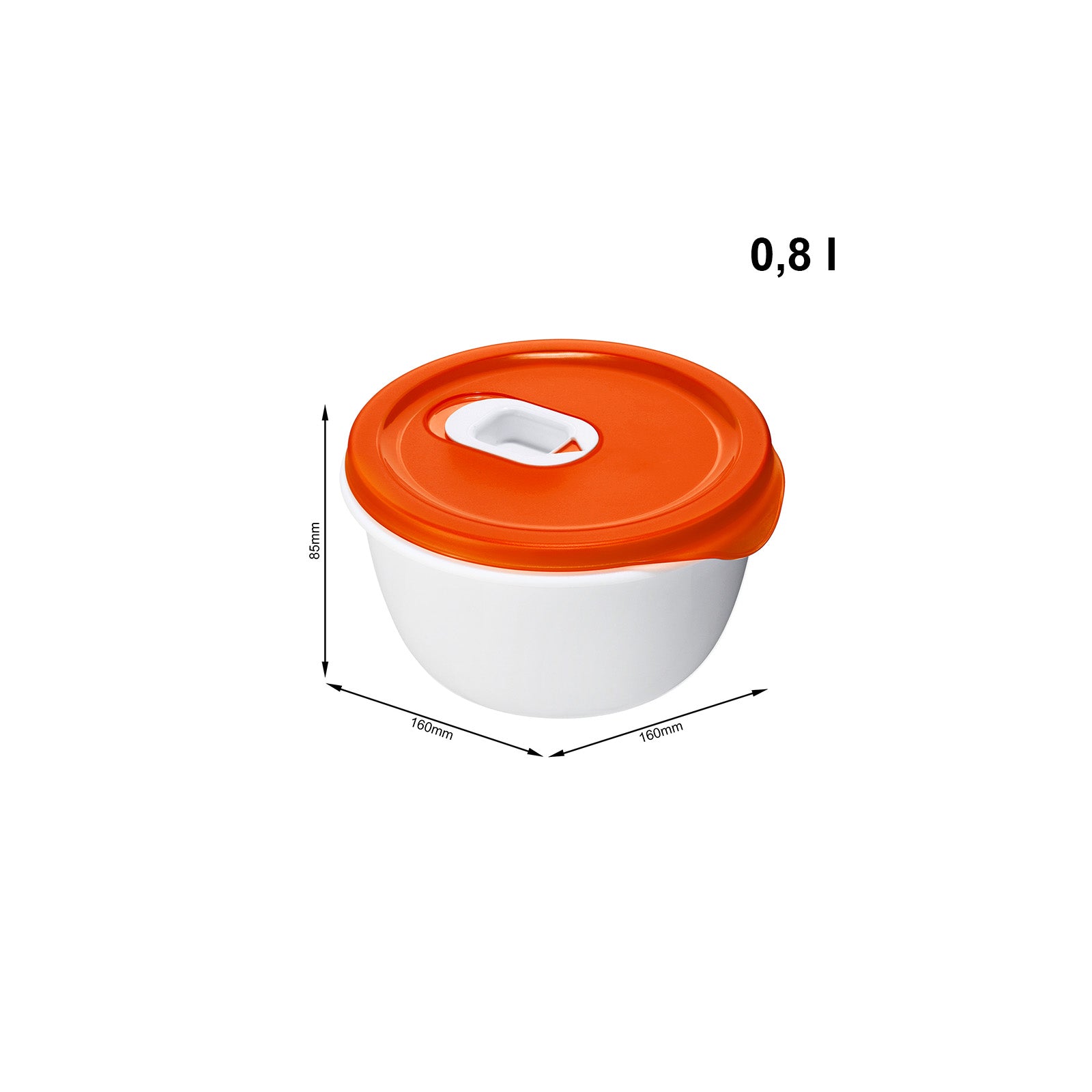 rotho-micro-clever-mikrowellensch-ssel-0-8-l-rot-deckel image 3