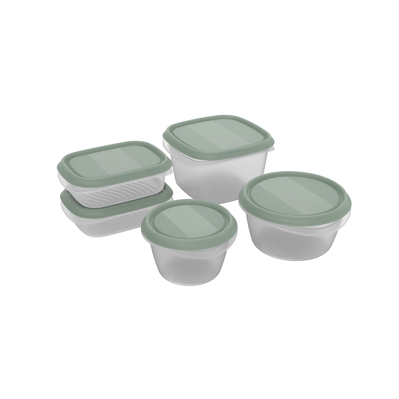rotho-elements-frischhaltedosen-5tlg-transparent-gr-n-dicht image 1