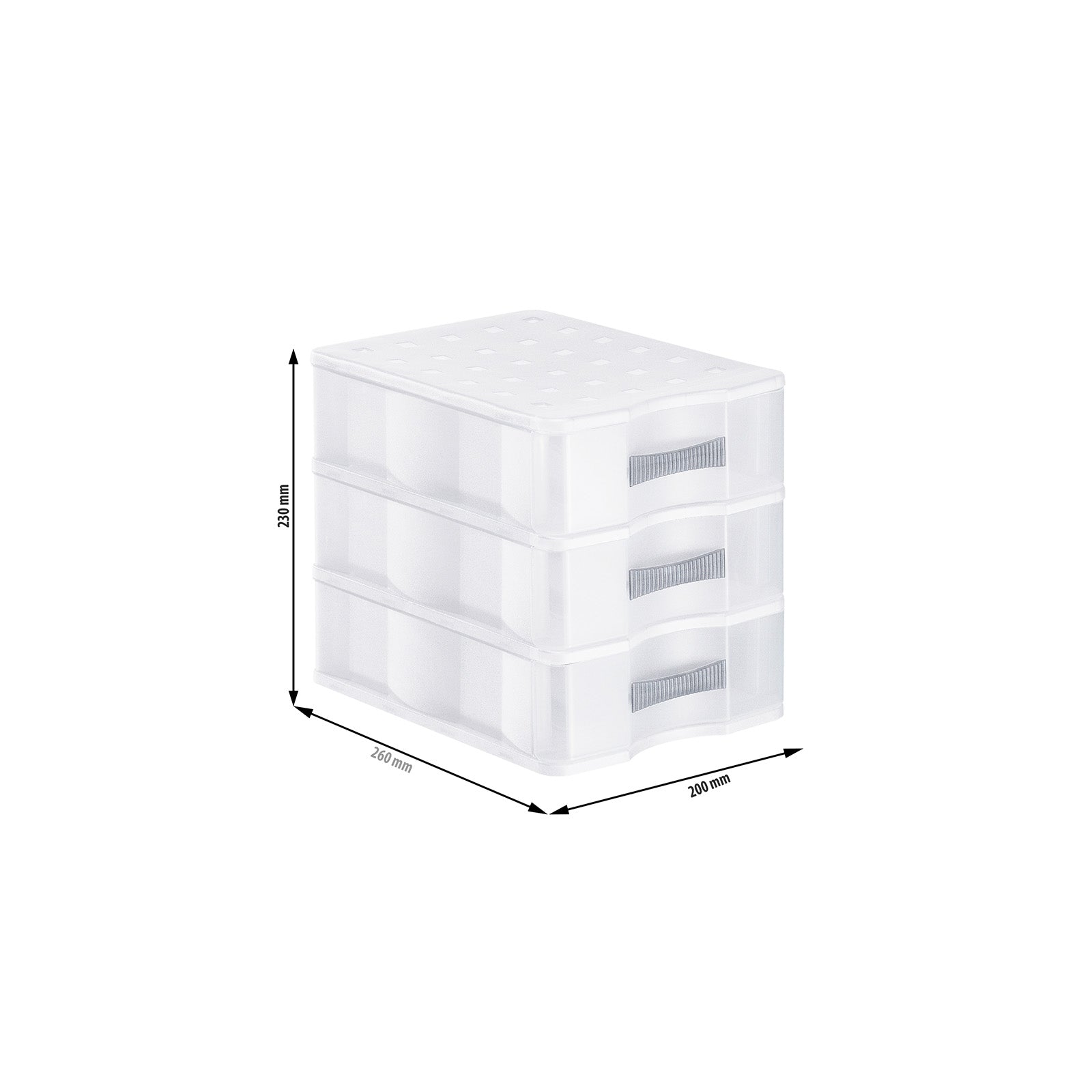 rotho-quadrix-schubladenbox-a5-3-sch-be-transparent-stapelbar image 2