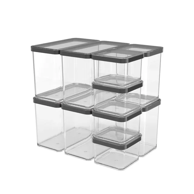 rotho-loft-vorratsdosen-10-tlg-schwarz-aromadicht image 1