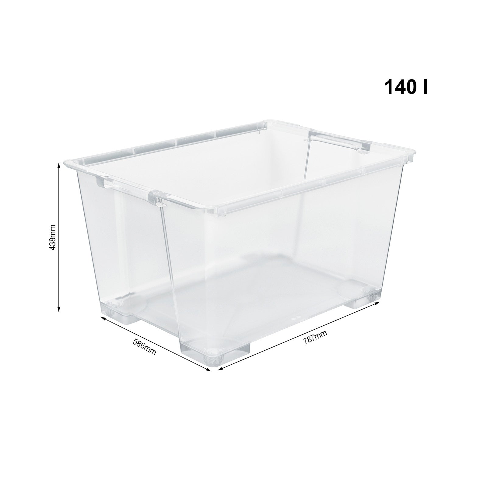 rotho-evo-easy-box-140-l-transparent-stapelbar image 4
