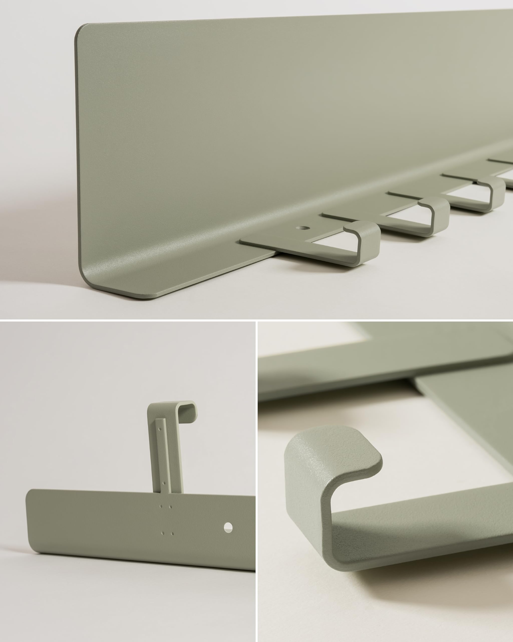 kazai-holmsen-wandgarderobe-metall-olivegr-n-mit-ablage image 7
