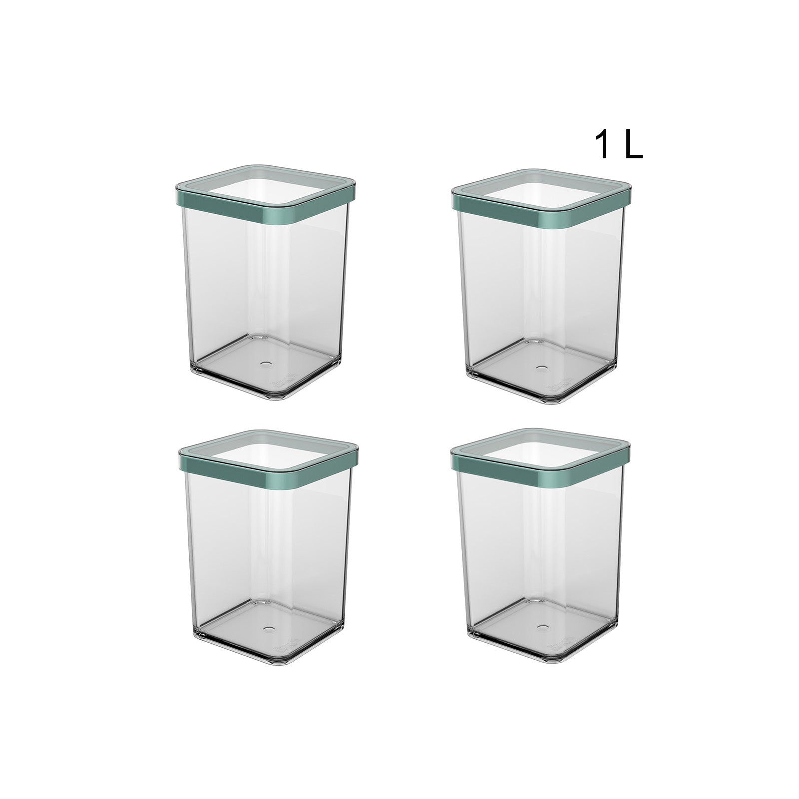 rotho-loft-ordnungsbox-1-l-4er-set-wei-aromadicht image 2