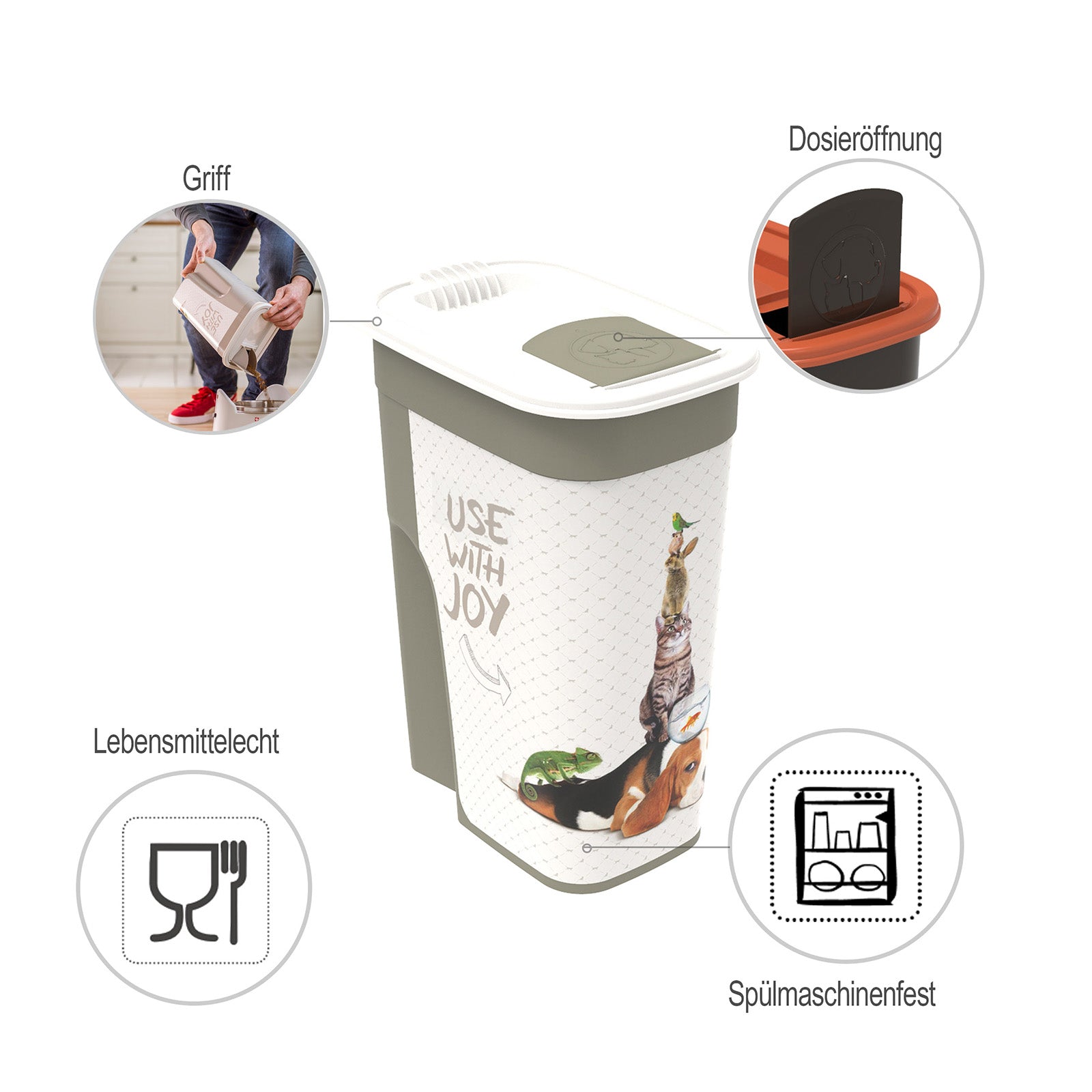 rotho-flo-tierfutter-sch-ttdose-4-1-l-cappuccino-sch-ttbox image 8