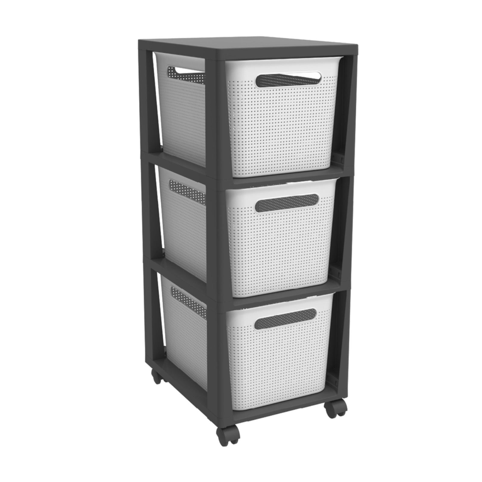 rotho-brisen-tower-3x16l-rollcontainer-wei-a4-schubladenbox image 3