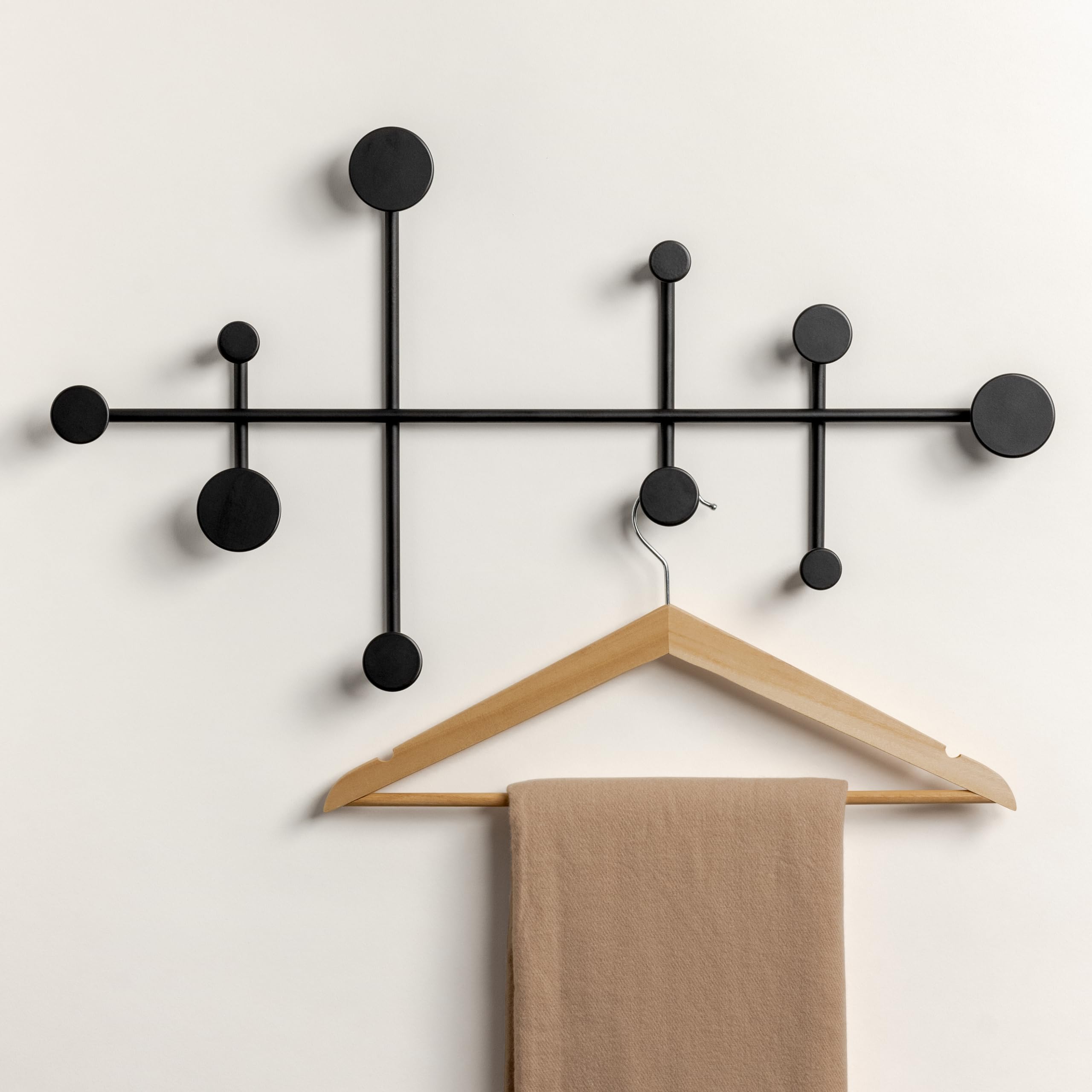 kazai-sval-wandgarderobe-taupe-sand-metall-10-haken image 7