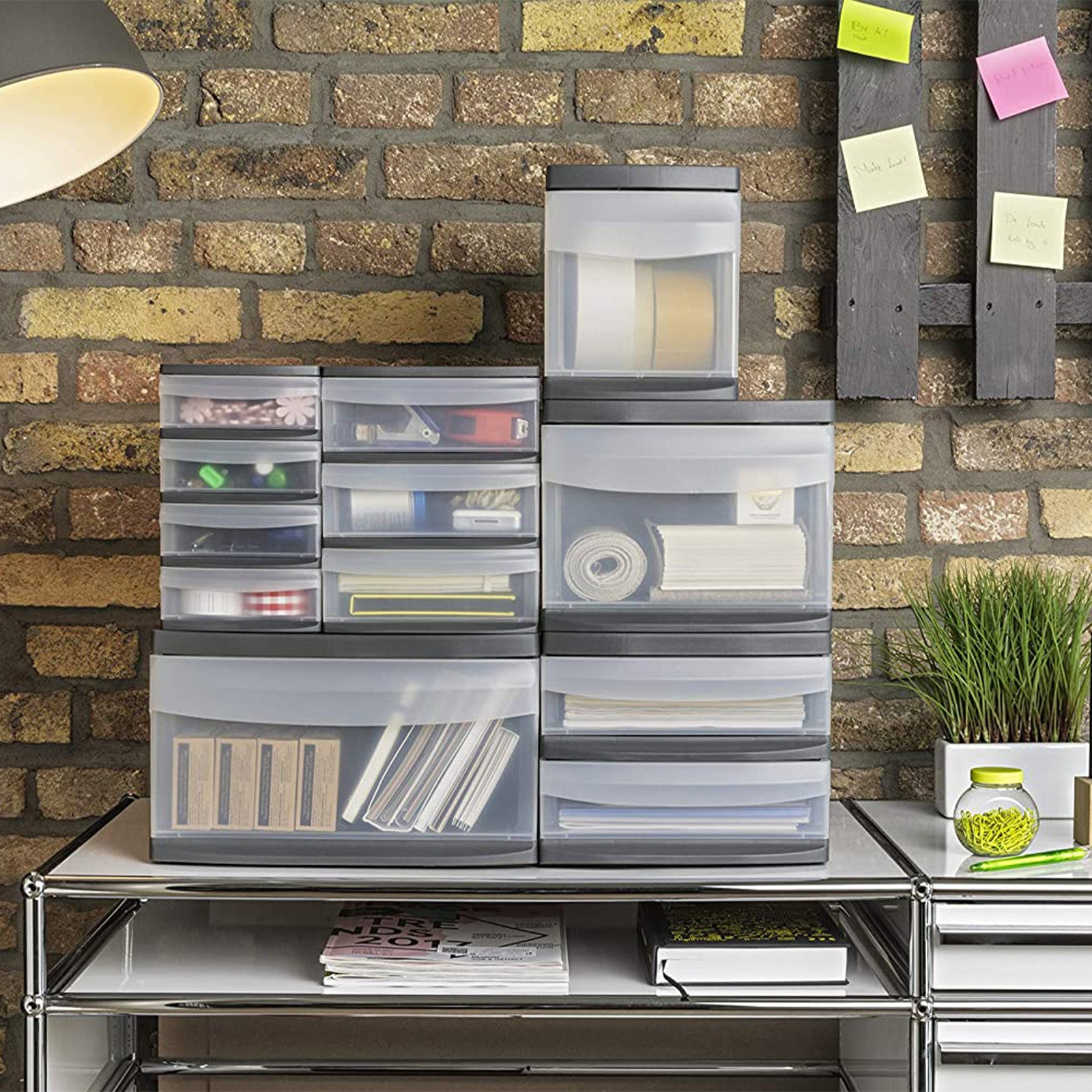 rotho-systemix-schubladenbox-l-organizer-transparent-stapelbar image 5
