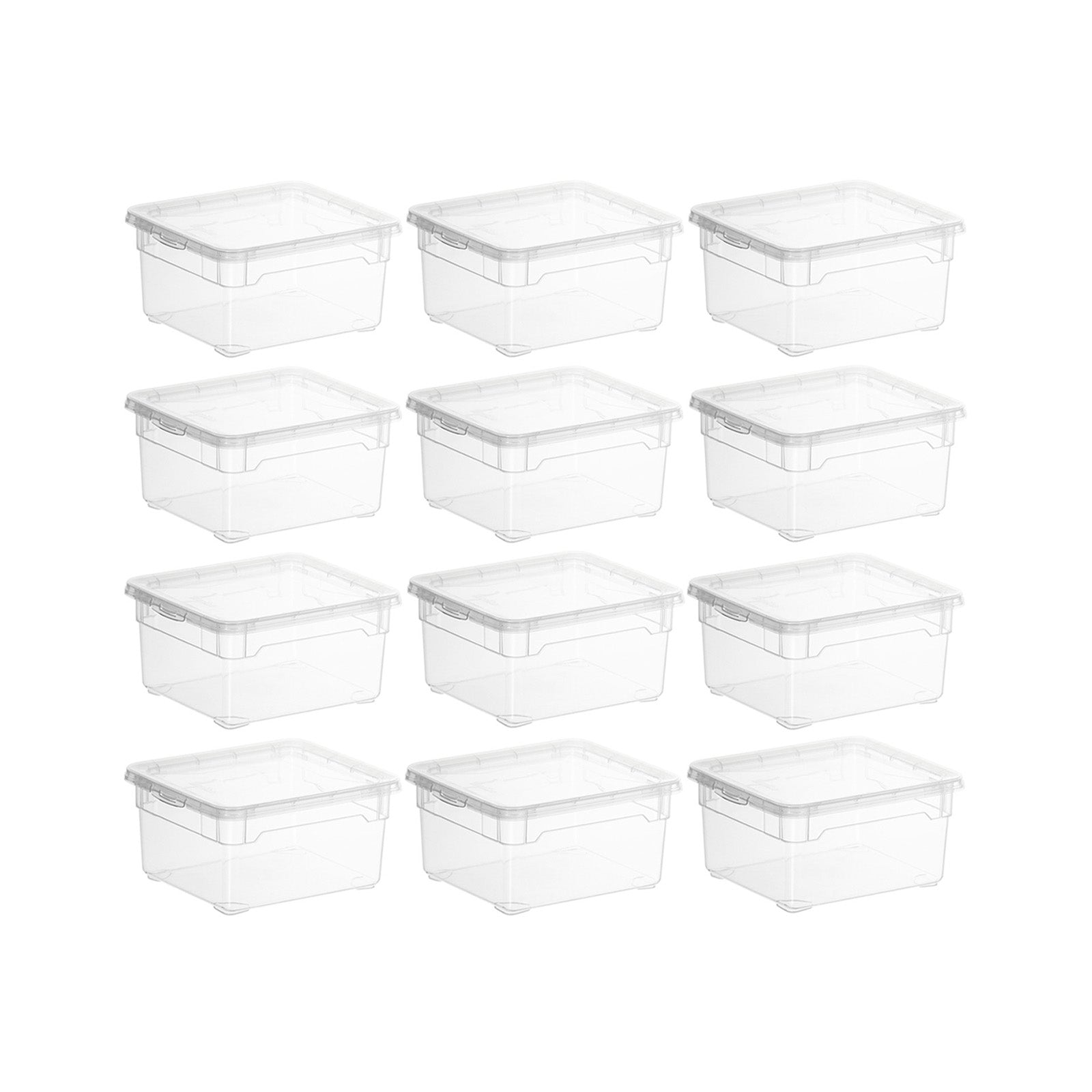 rotho-clear-box-small-3er-set-transparent-mit-deckel image 6