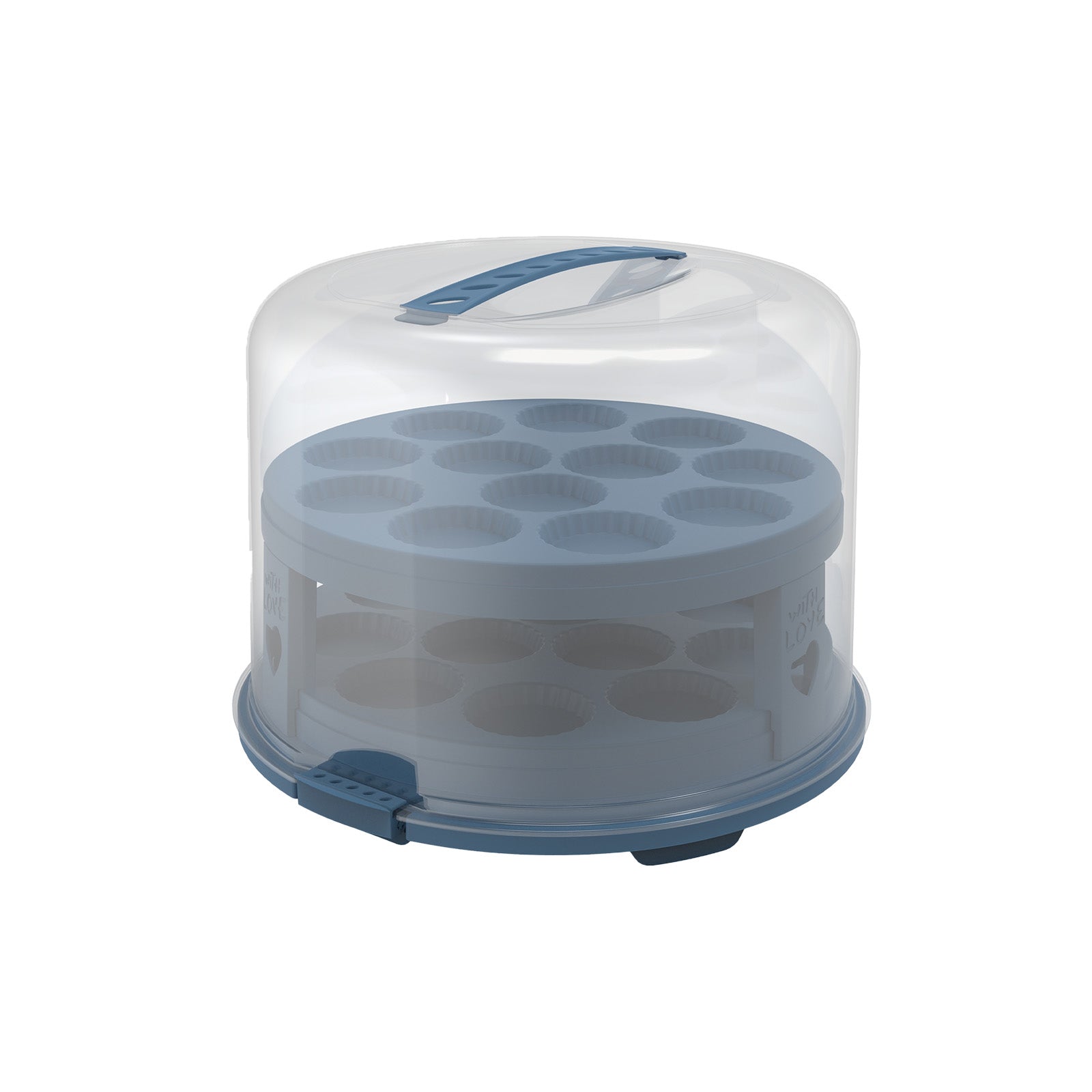 rotho-fresh-tortenglocke-xl-horizon-blau-kuchenbox-24-muffins image 5