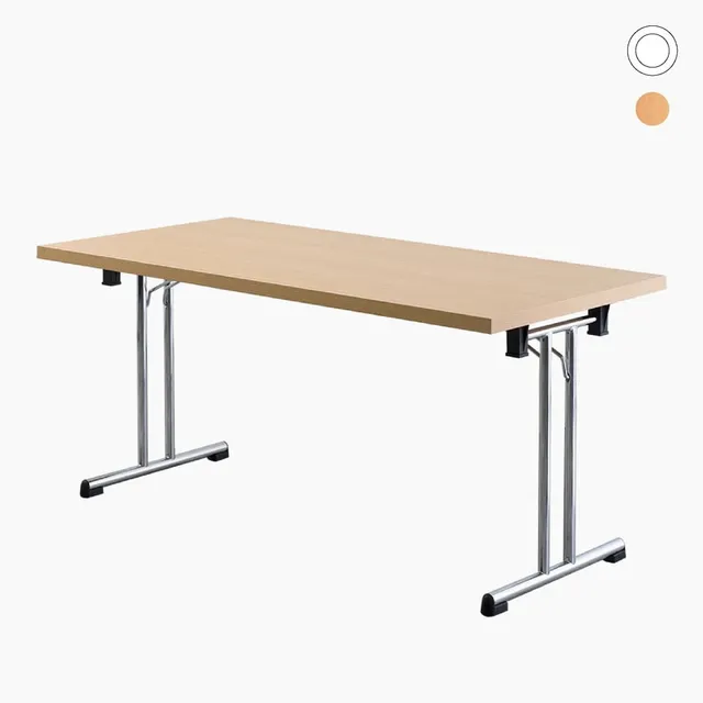 lento-klapptisch-schreibtisch-klappbar-chrom-160x80-cm image 1