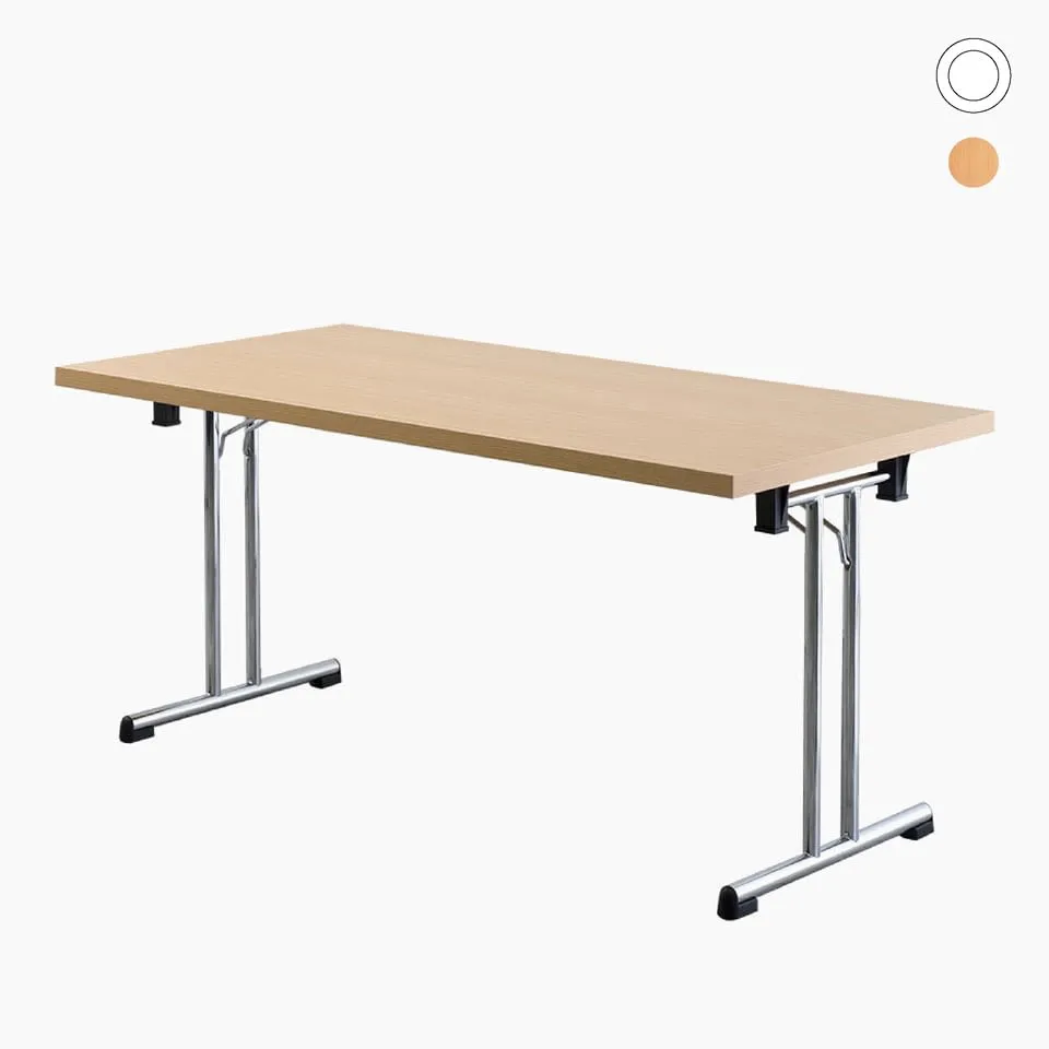 lento-klapptisch-schreibtisch-klappbar-chrom-160x80-cm image 1