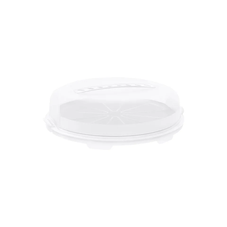 rotho-fresh-tortenglocke-flach-tortenbox-wei image 1