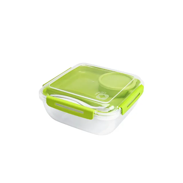 rotho-memory-salatbox-1-7l-horizontblau-besteck image 1