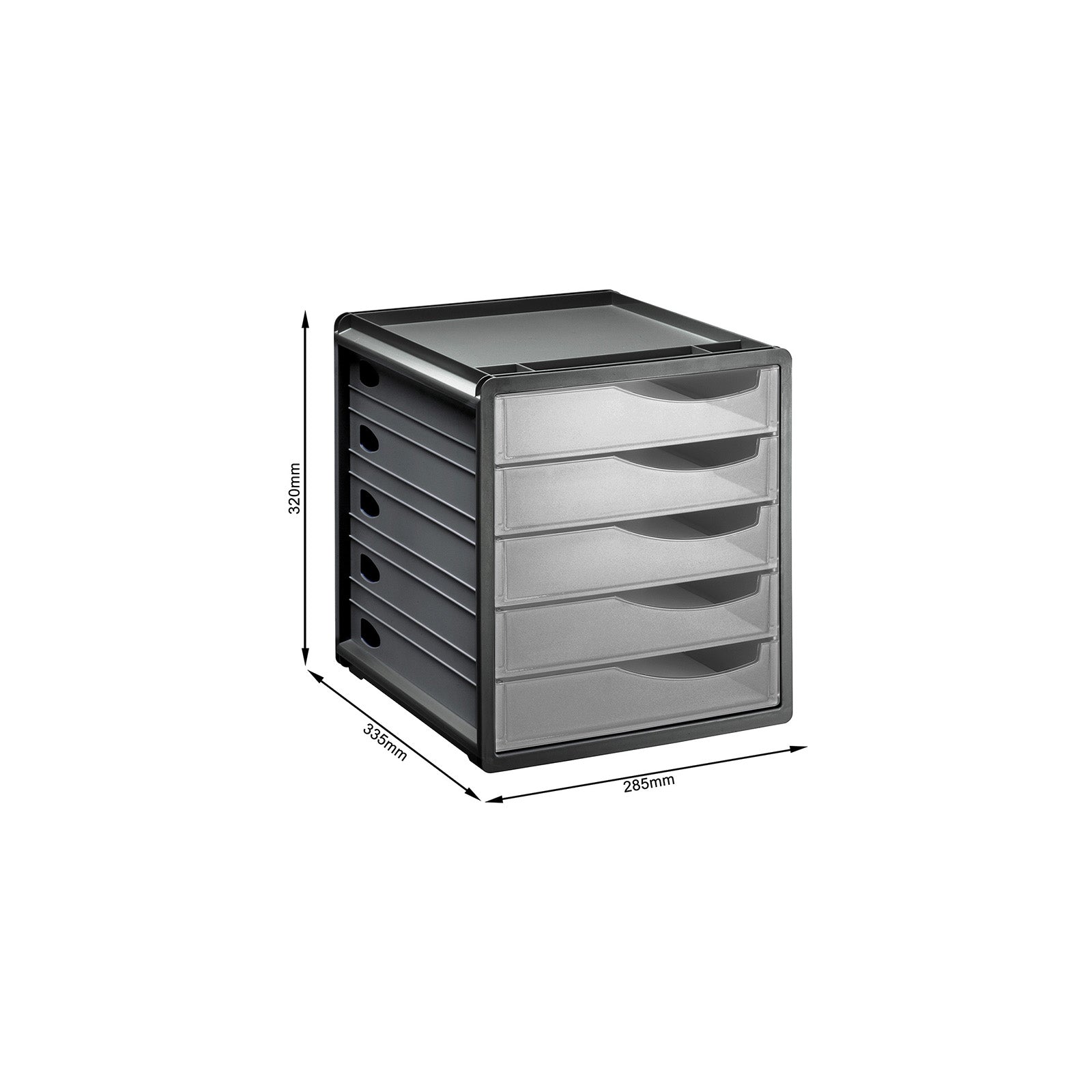 rotho-space-schubladenbox-5-sch-be-din-a4-gr-n-transparent image 6