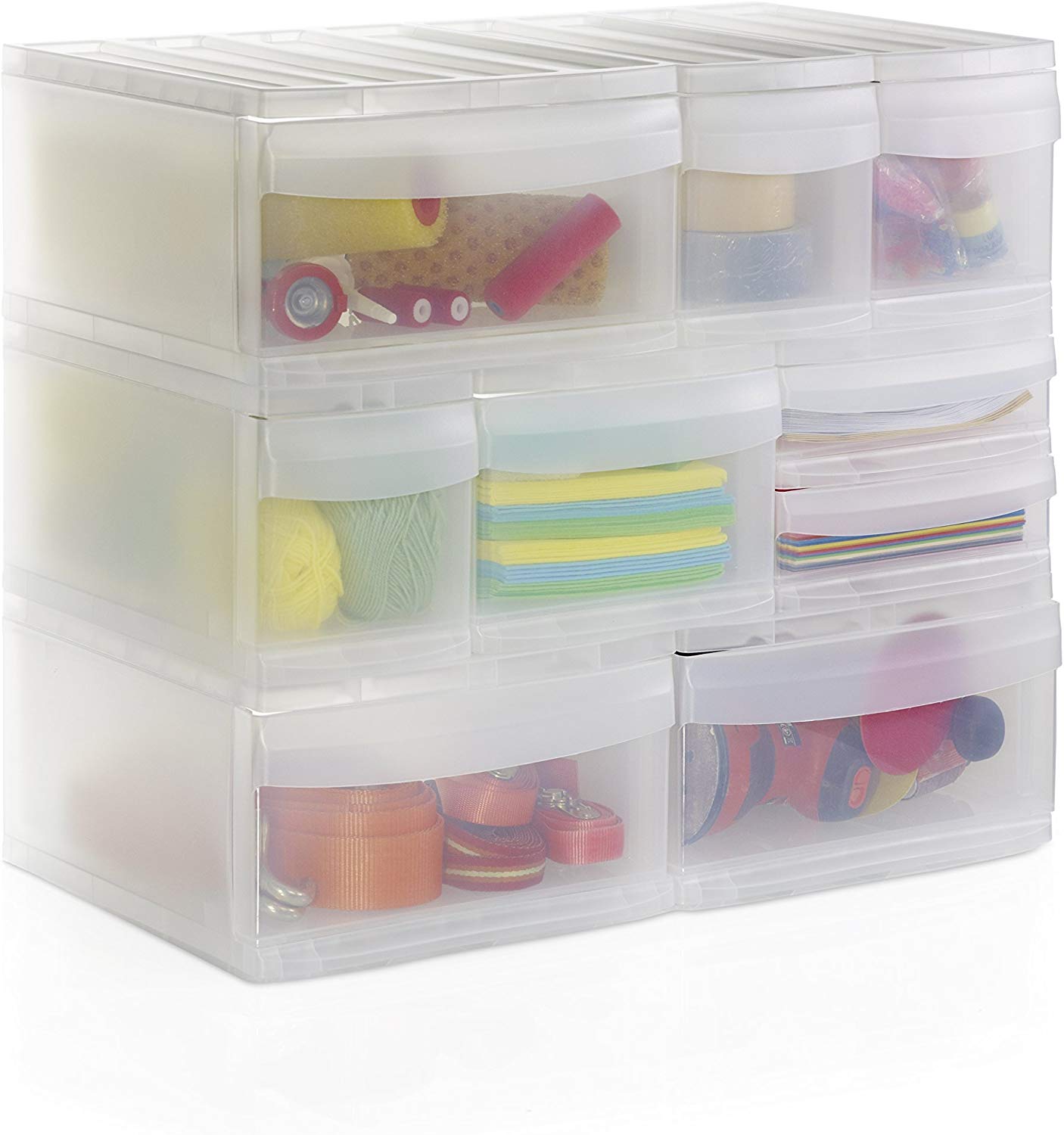 rotho-systemix-schubladenbox-s-transparent-anthrazit-stapelbar image 4