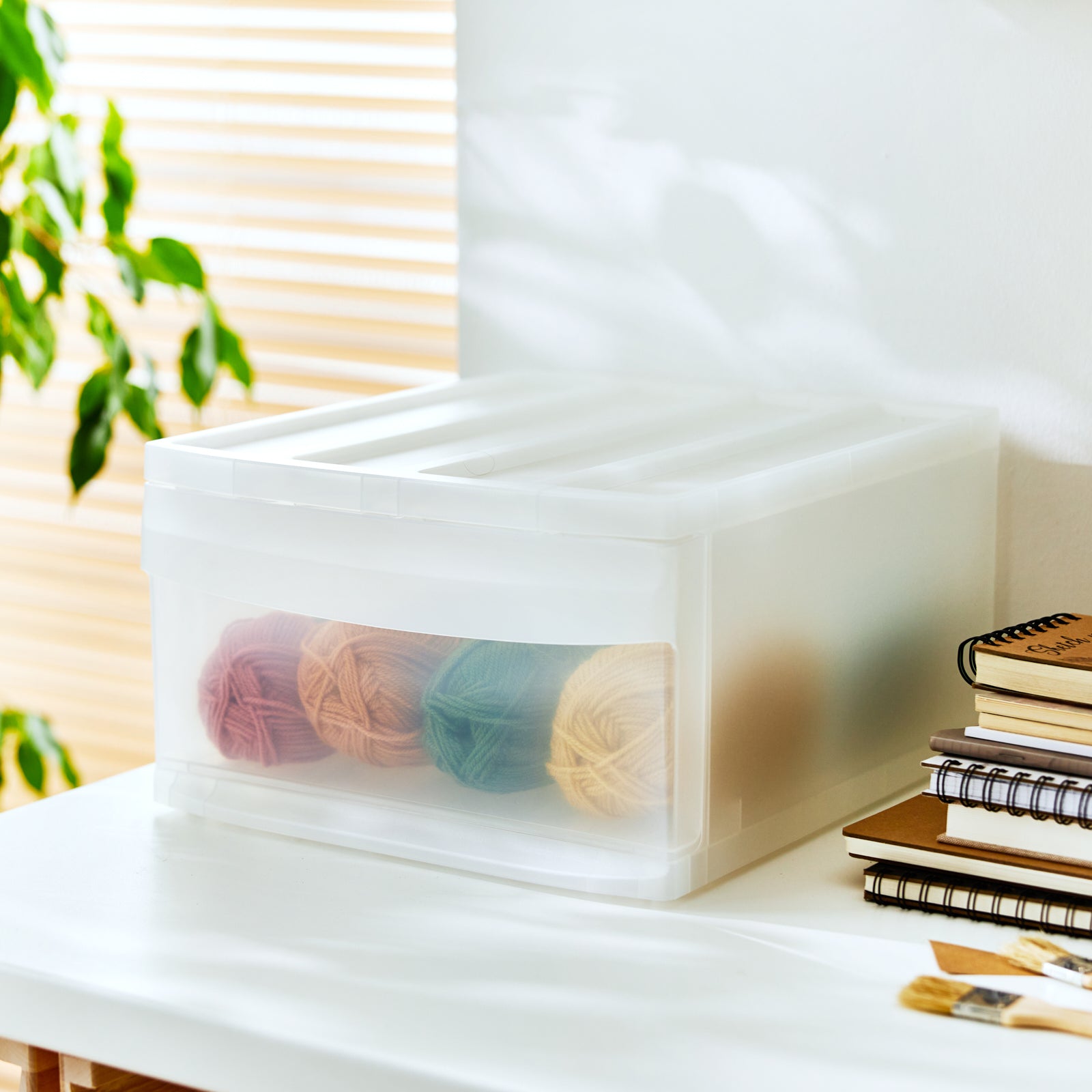 rotho-systemix-schubladenbox-l-organizer-transparent-stapelbar image 4