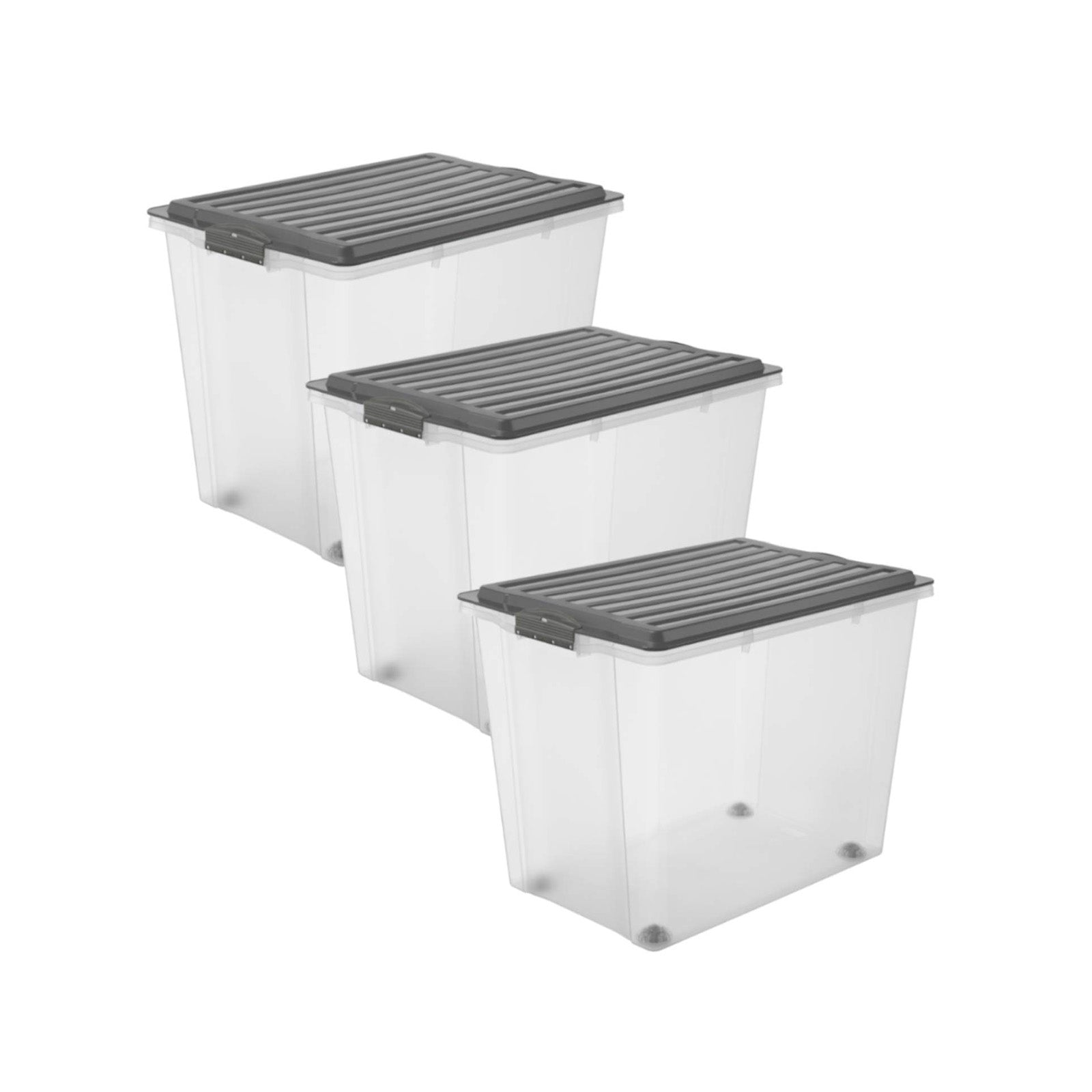 rotho-compact-stapelbox-70-l-anthrazit-3er-set-robust image 1