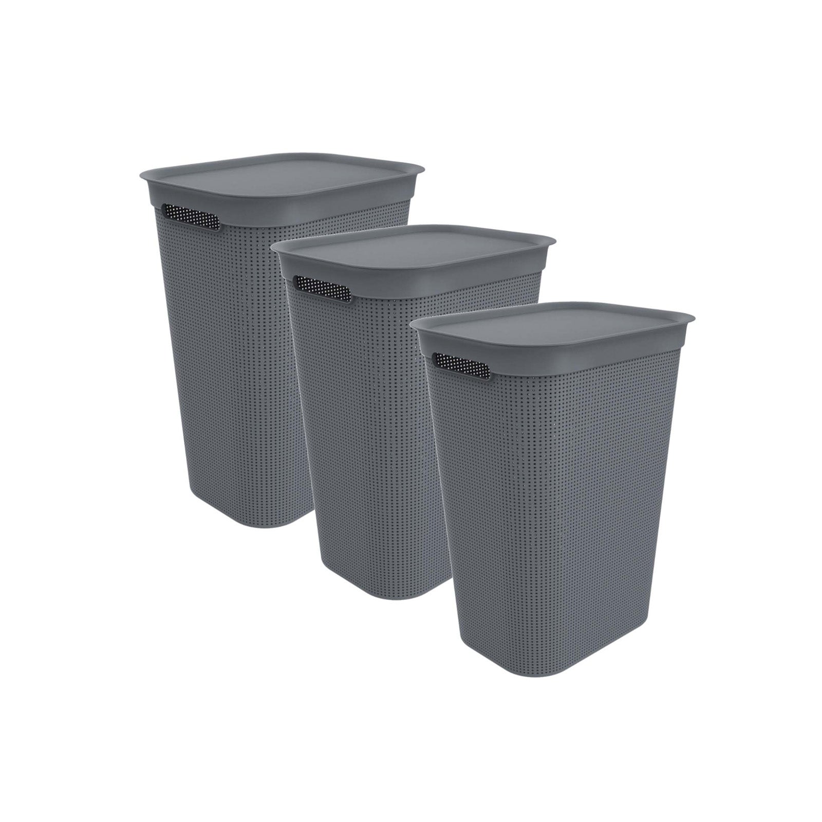 rotho-brisen-w-schesammler-50l-3er-set-anthrazit-mit-deckel image 3