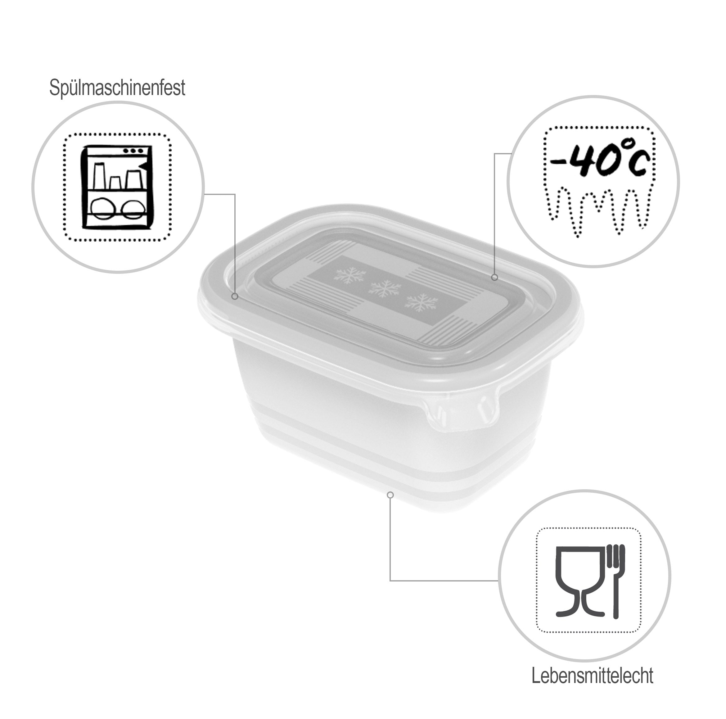 rotho-freeze-gefrierdosen-0-25-l-6er-set-transparent image 3