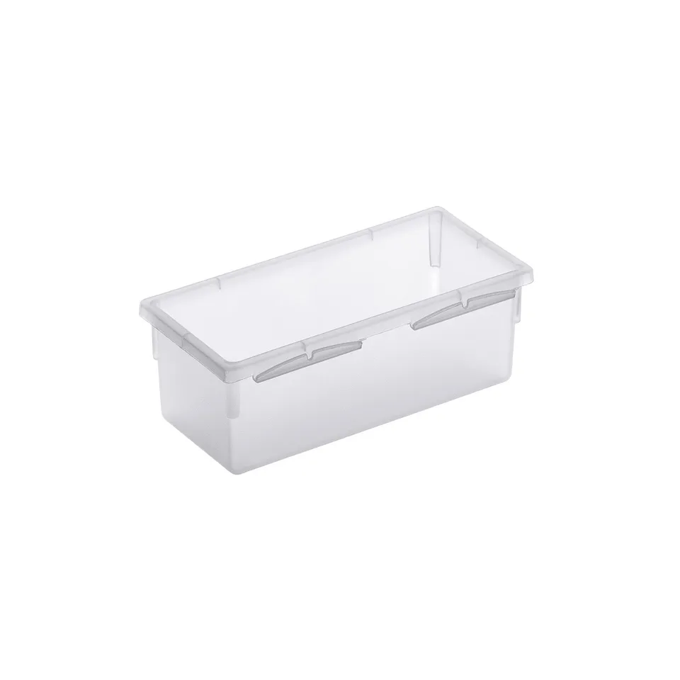 rotho-basic-ordnungssystem-15x8-cm-transparent-stapelbar image 1