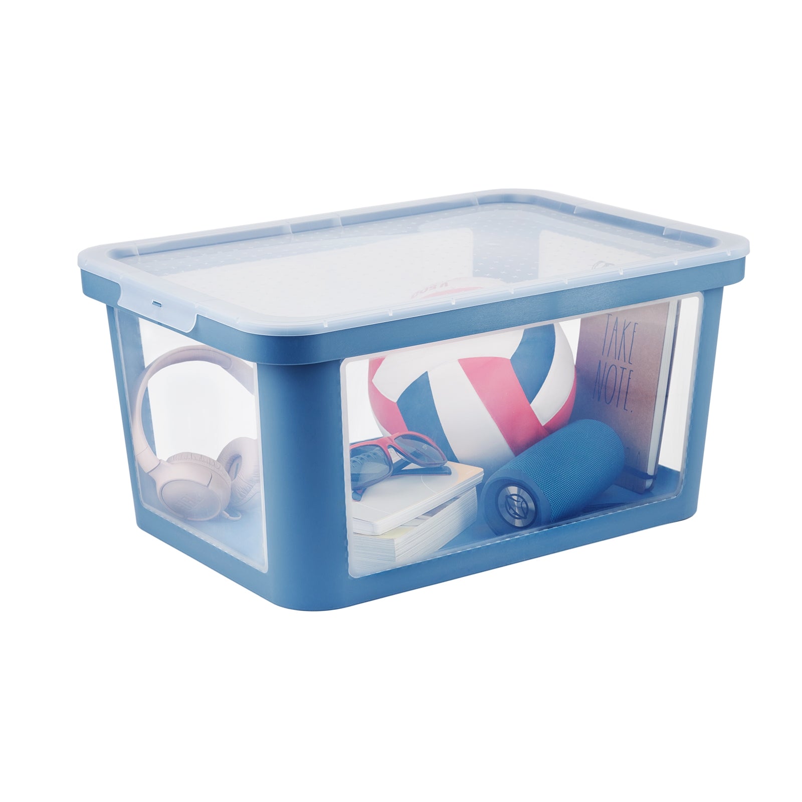 rotho-albris-box-mit-deckel-45-l-mistelwei-transparent image 4