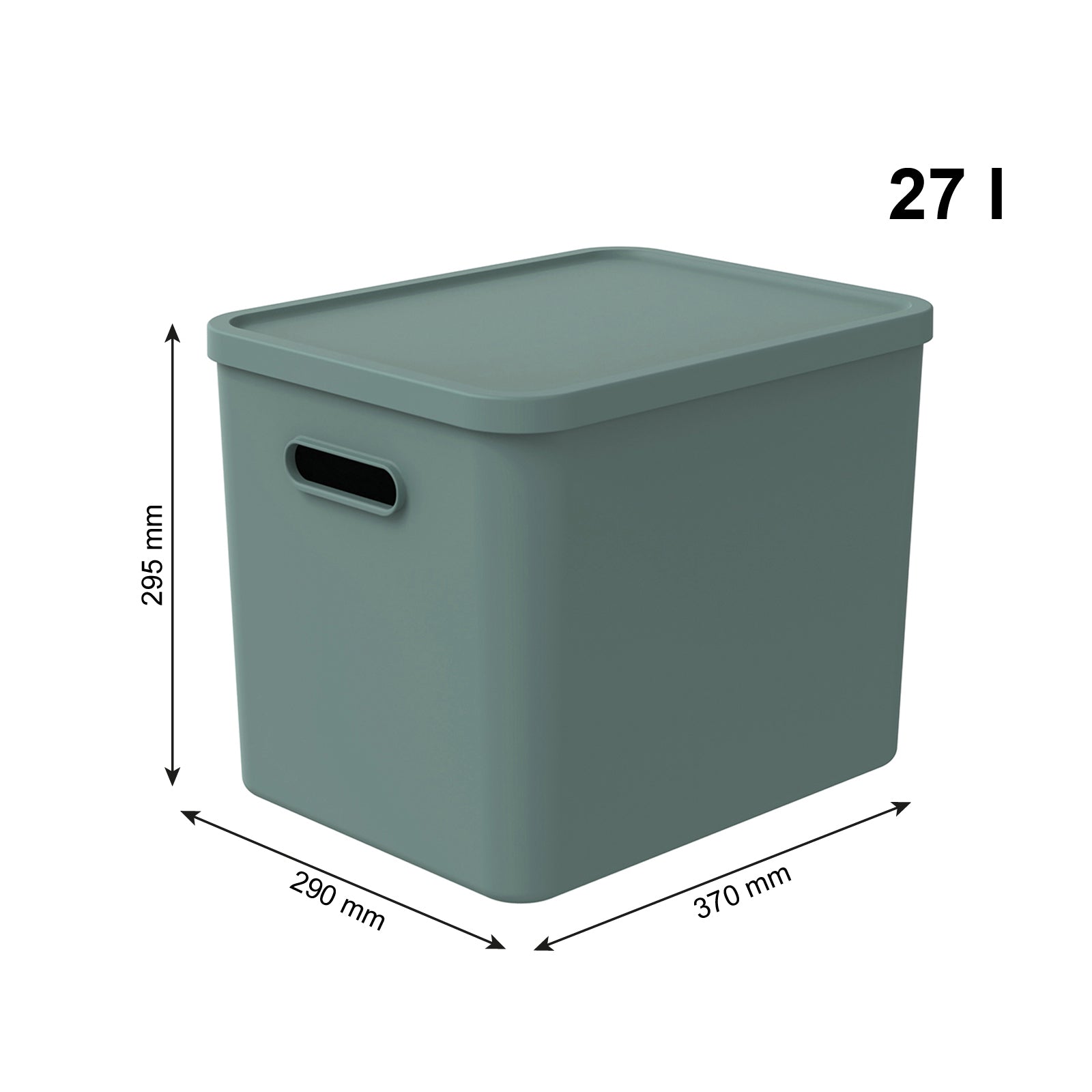 rotho-albula-aufbewahrungsbox-27l-anthrazit-recycelt image 7