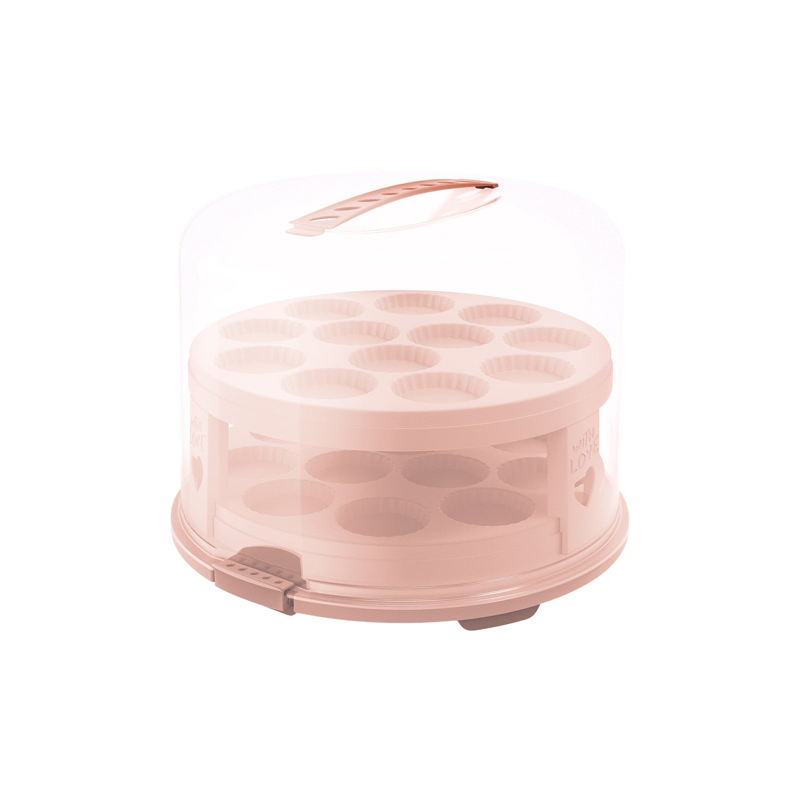 rotho-fresh-tortenglocke-xl-horizon-blau-kuchenbox-24-muffins image 2
