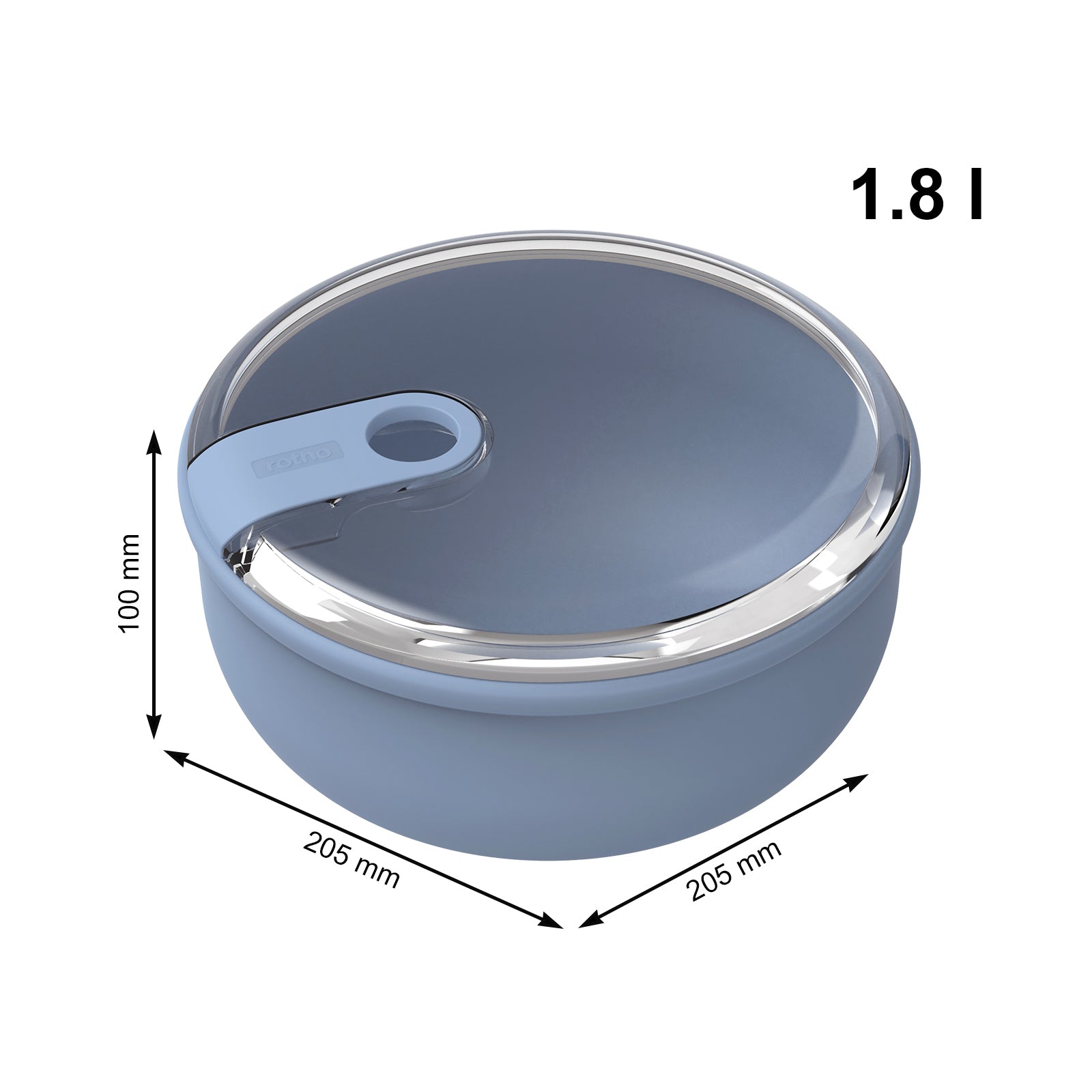 rotho-ela-frischhaltedose-rund-2er-set-blau-wei-auslaufsicher image 8