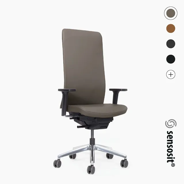 lento-agilis-matrix-comfort-b-rostuhl-leder-schwarz image 1